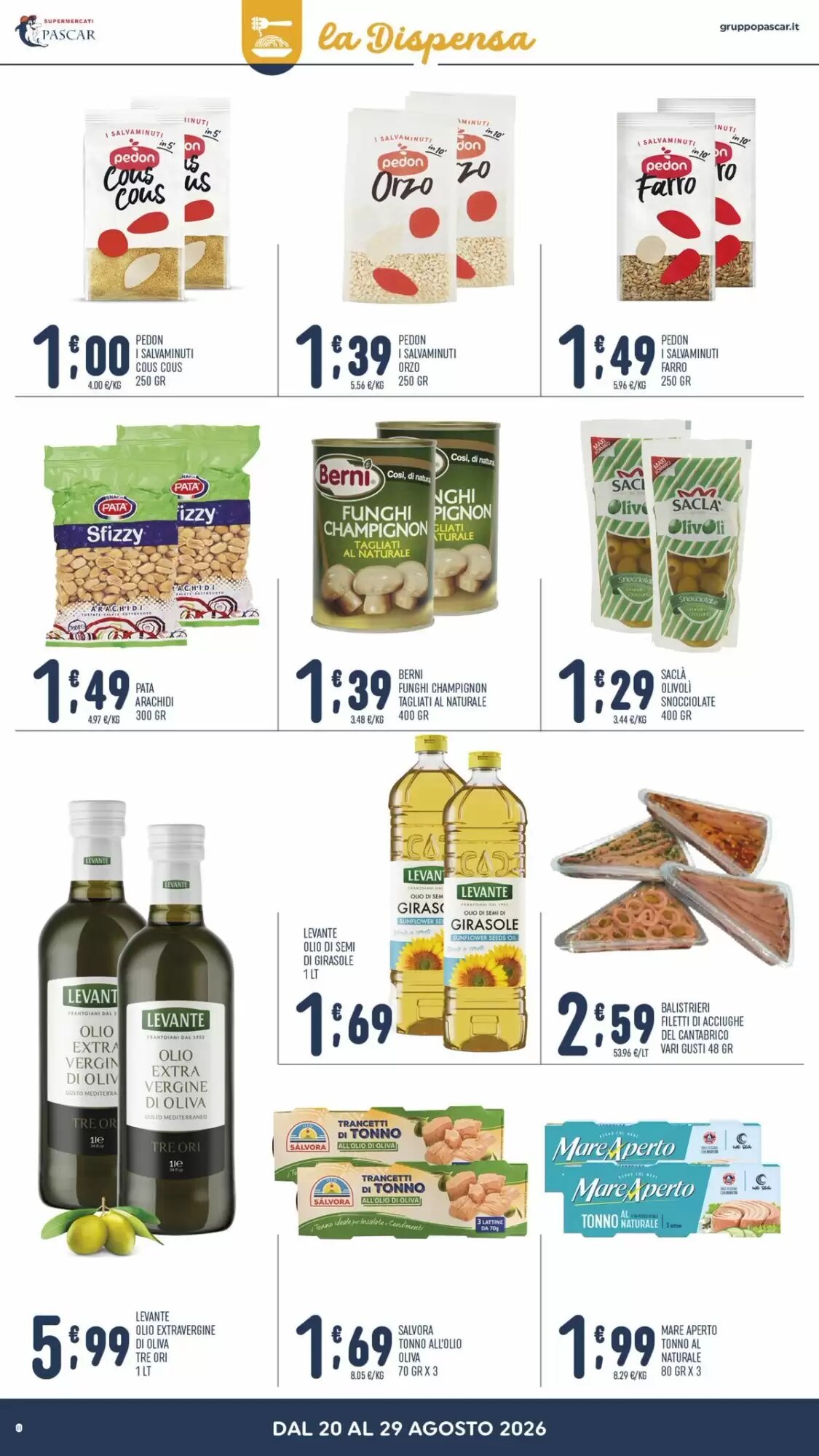 Volantino promozionale Gruppo Pascar  valide dal 20/08/2026 - Pagina 10.