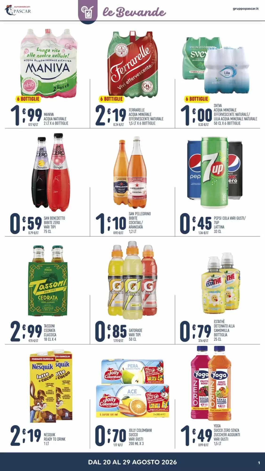 Volantino promozionale Gruppo Pascar  valide dal 20/08/2026 - Pagina 11.