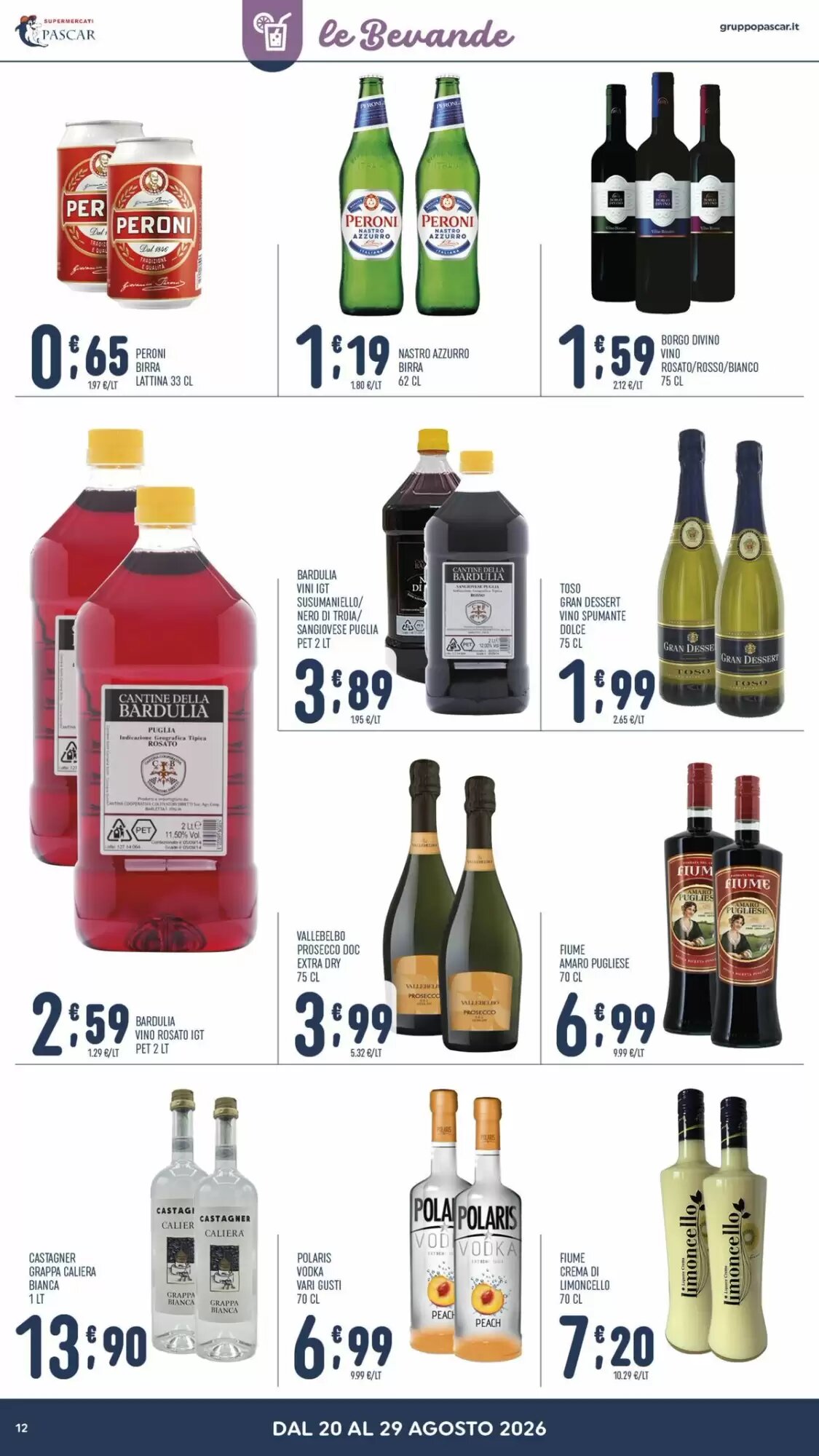 Volantino promozionale Gruppo Pascar  valide dal 20/08/2026 - Pagina 12.