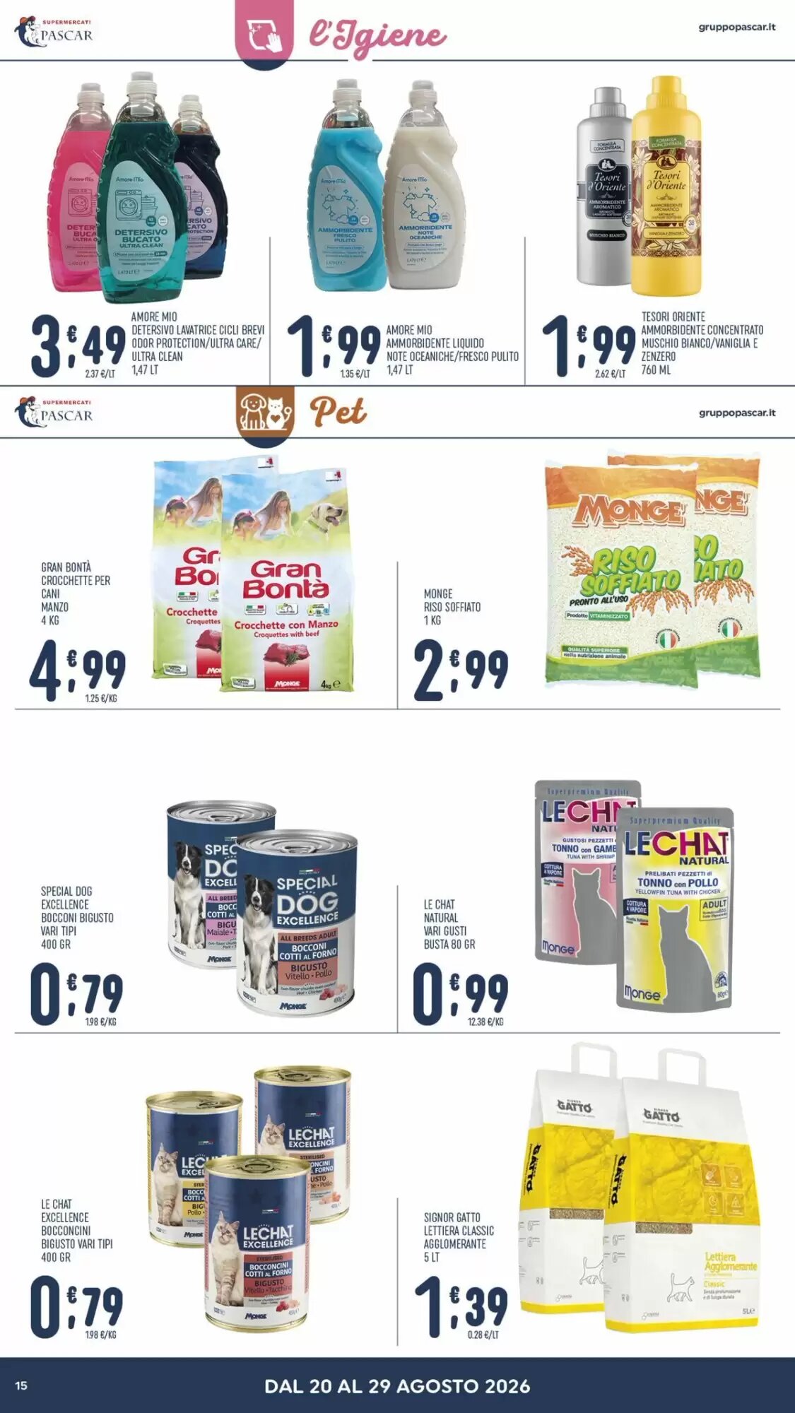 Volantino promozionale Gruppo Pascar  valide dal 20/08/2026 - Pagina 15.