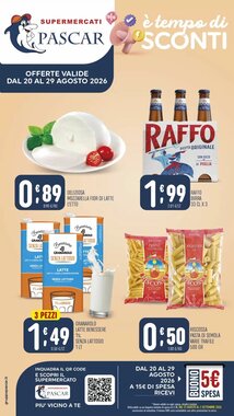 Volantino promozionale Gruppo Pascar  valide dal 20/08/2026