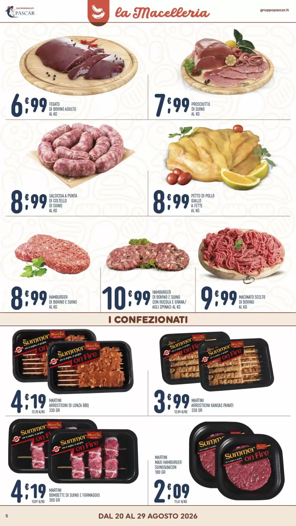 Volantino promozionale Gruppo Pascar  valide dal 20/08/2026 - Pagina 5.