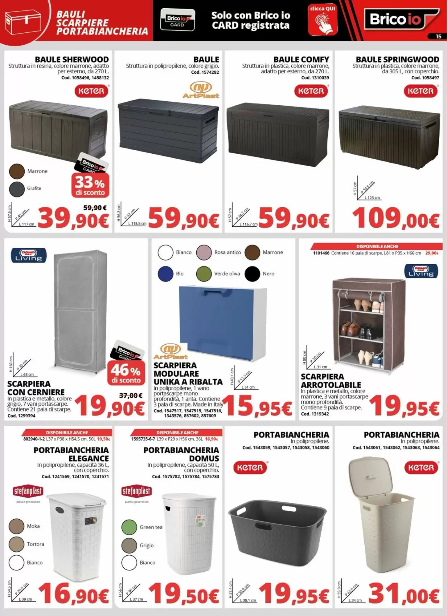 Volantino promozionale Brico Io  valide dal 20/08/2026 - Pagina 15.