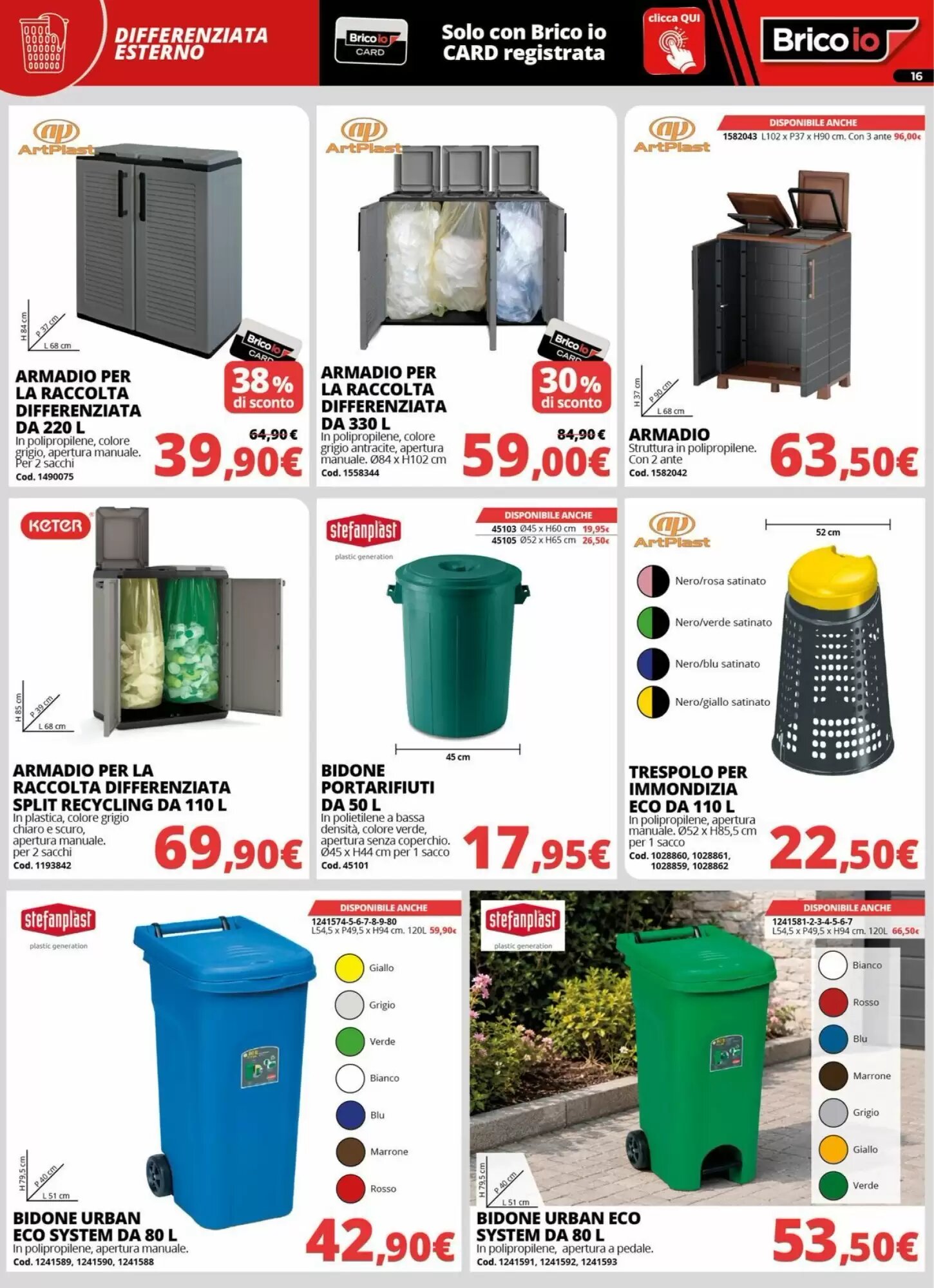 Volantino promozionale Brico Io  valide dal 20/08/2026 - Pagina 16.