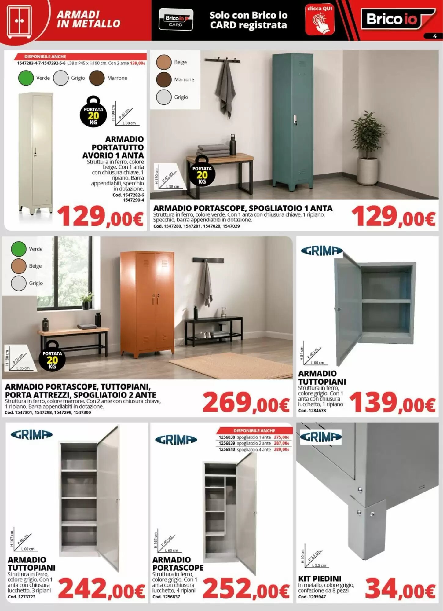 Volantino promozionale Brico Io  valide dal 20/08/2026 - Pagina 4.