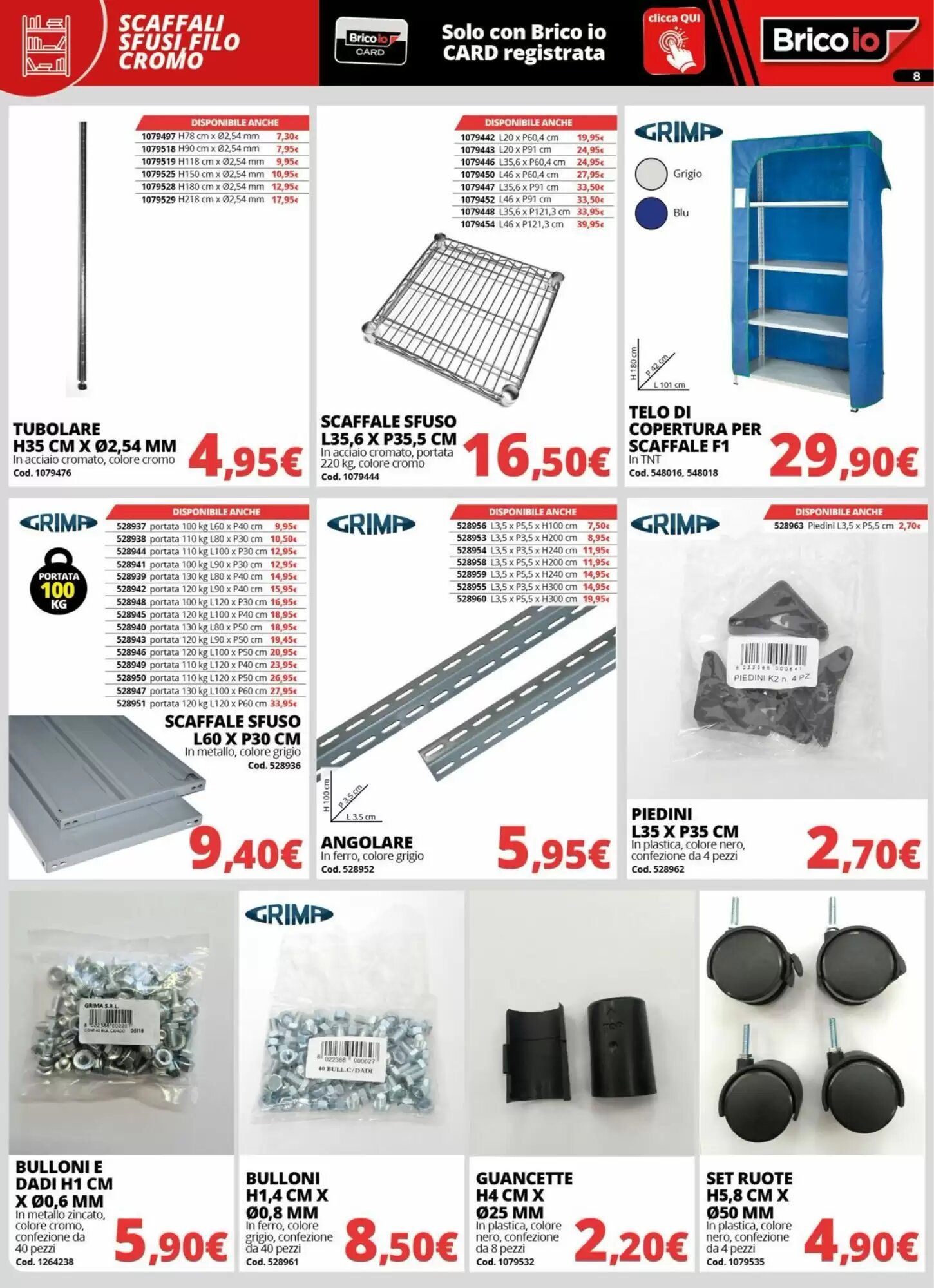 Volantino promozionale Brico Io  valide dal 20/08/2026 - Pagina 8.