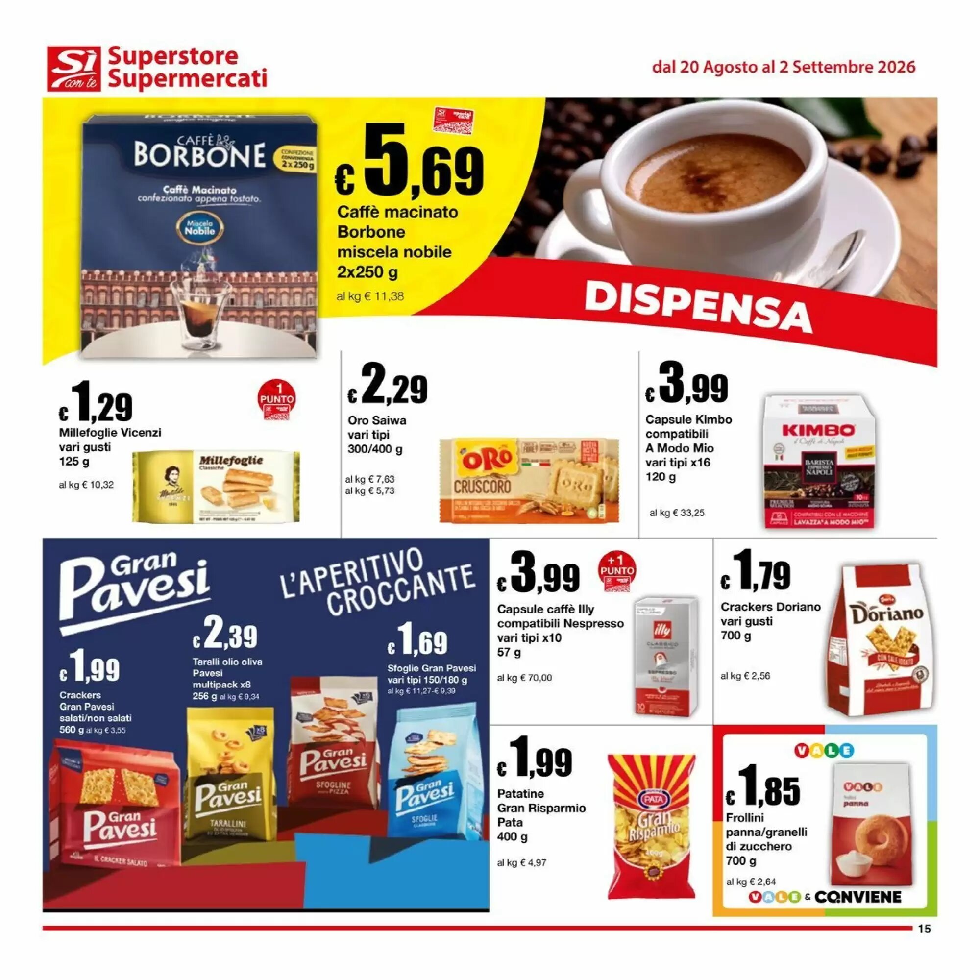Volantino promozionale Sì con te  valide dal 20/08/2026 - Pagina 15.