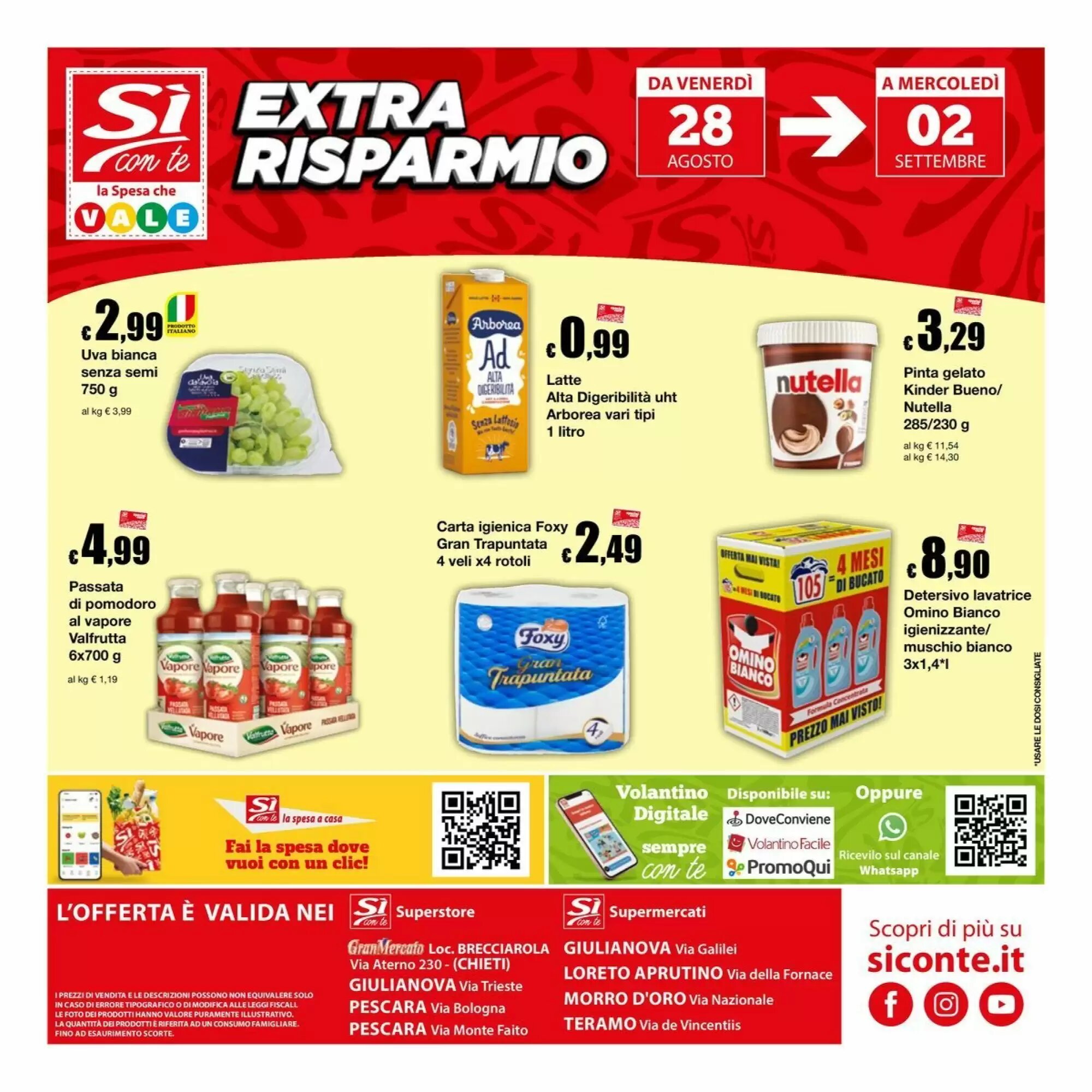 Volantino promozionale Sì con te  valide dal 20/08/2026 - Pagina 24.