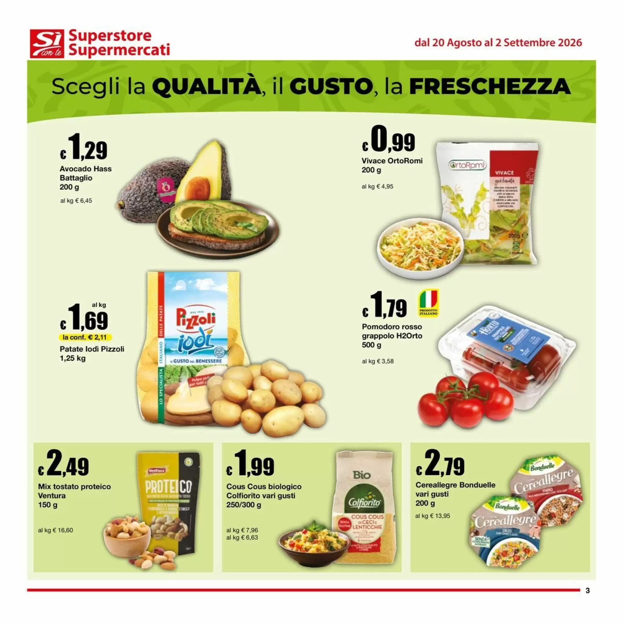 Volantino promozionale Sì con te  valide dal 20/08/2026 - Pagina 3.
