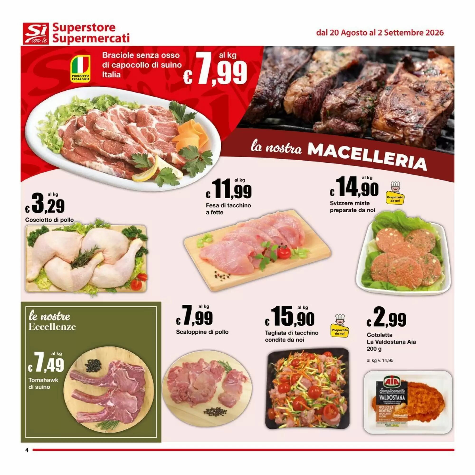 Volantino promozionale Sì con te  valide dal 20/08/2026 - Pagina 4.