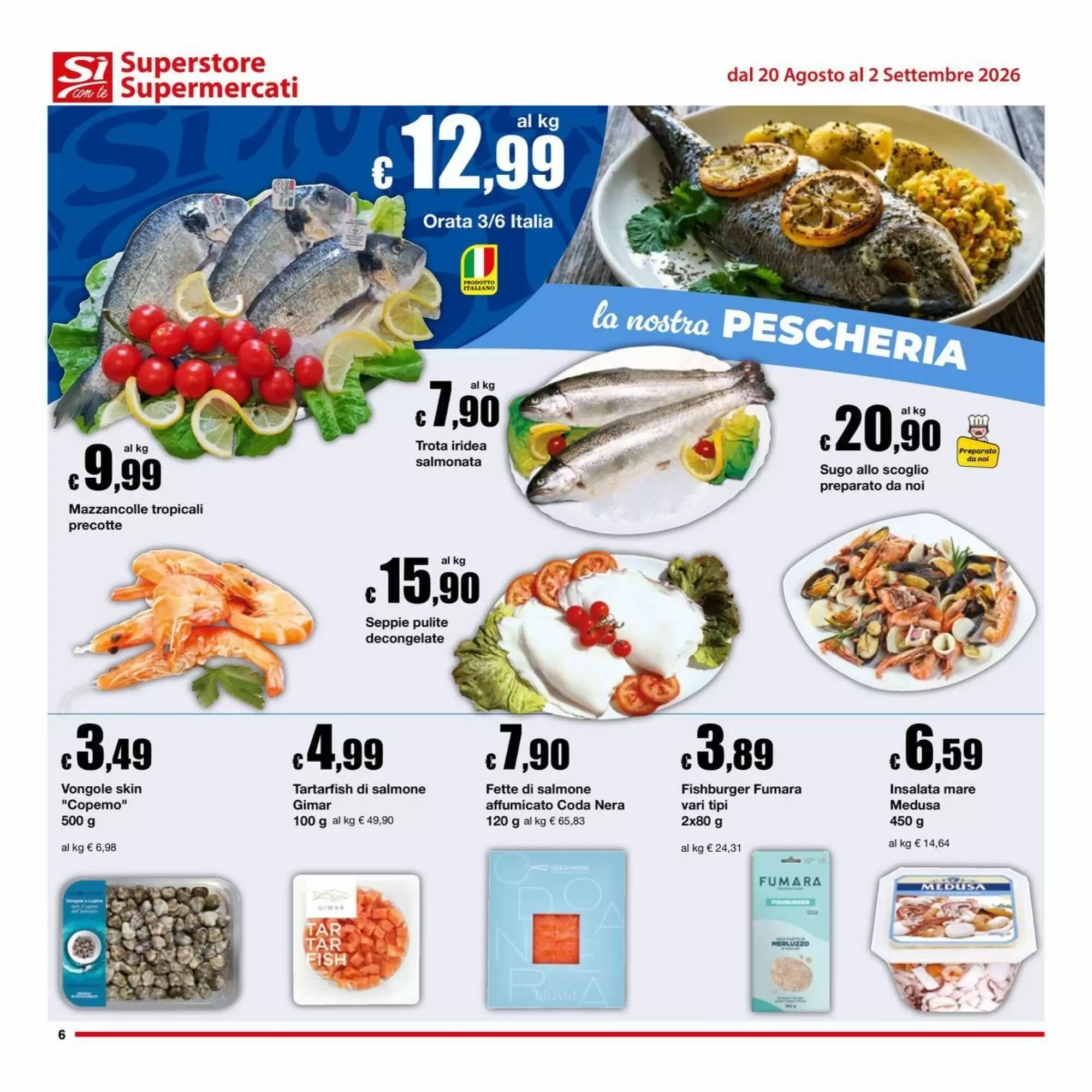 Volantino promozionale Sì con te  valide dal 20/08/2026 - Pagina 6.
