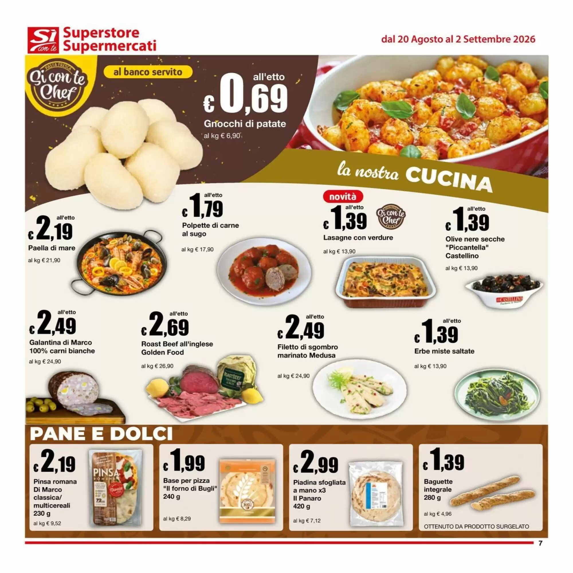 Volantino promozionale Sì con te  valide dal 20/08/2026 - Pagina 7.