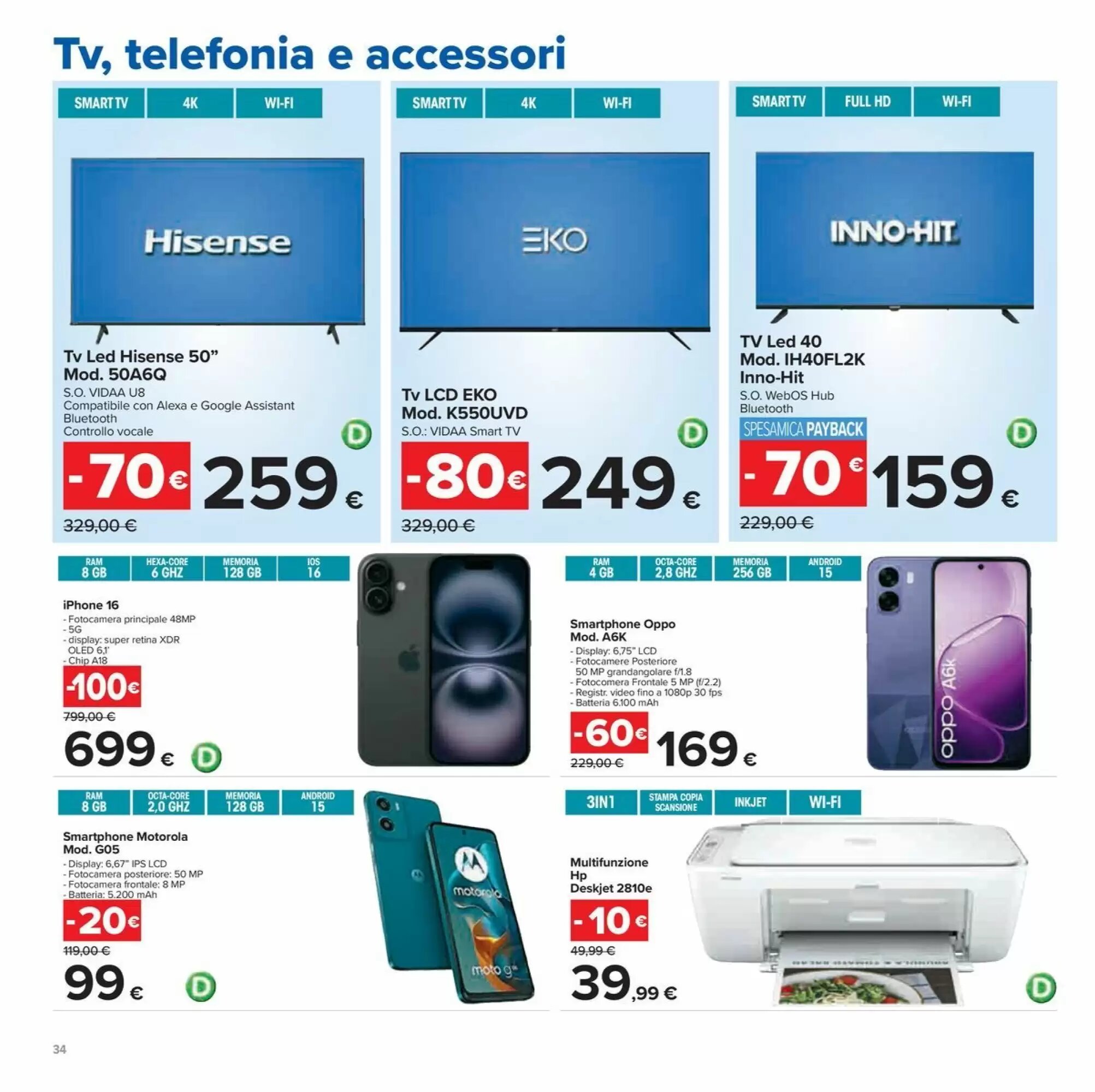 Volantino promozionale Carrefour Iper  valide dal 20/08/2026 - Pagina 34.