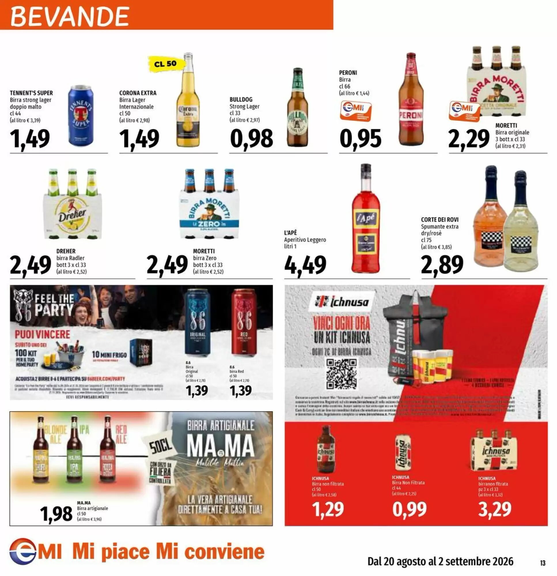 Volantino promozionale Emi Supermercati  valide dal 20/08/2026 - Pagina 13.