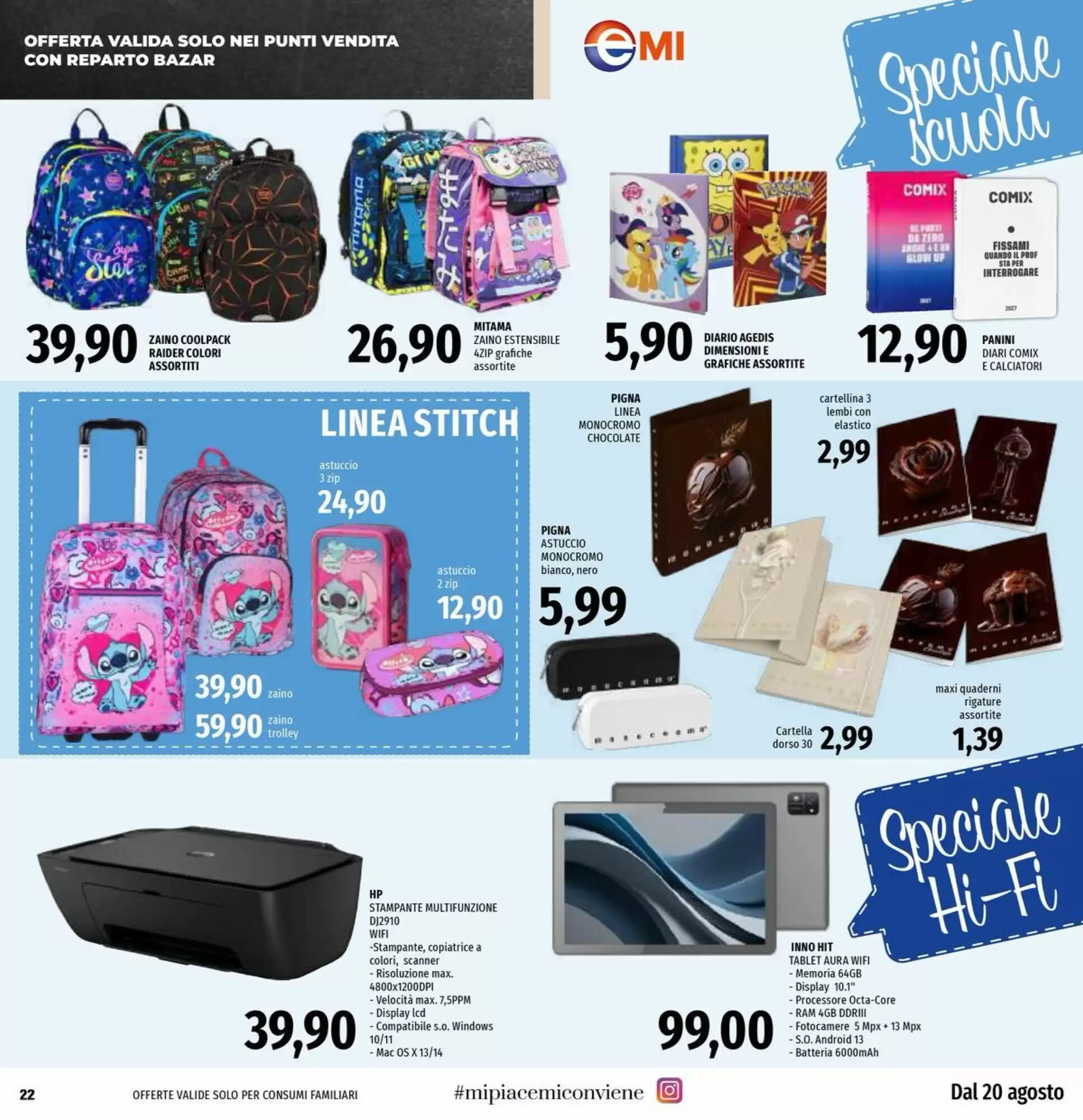 Volantino promozionale Emi Supermercati  valide dal 20/08/2026 - Pagina 22.