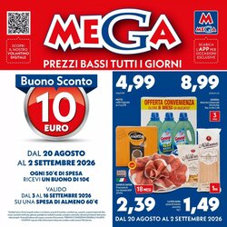 Volantino promozionale MEGA  valide dal 20/08/2026