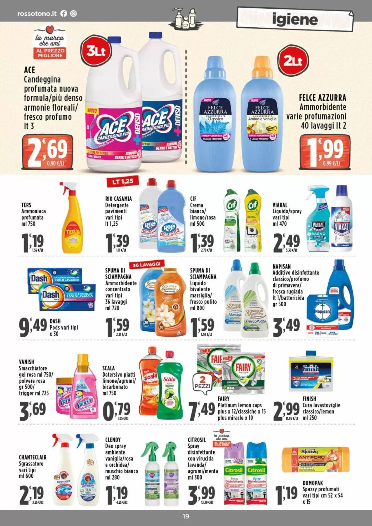 Volantino promozionale Rossotono  valide dal 20/08/2026 - Pagina 19.