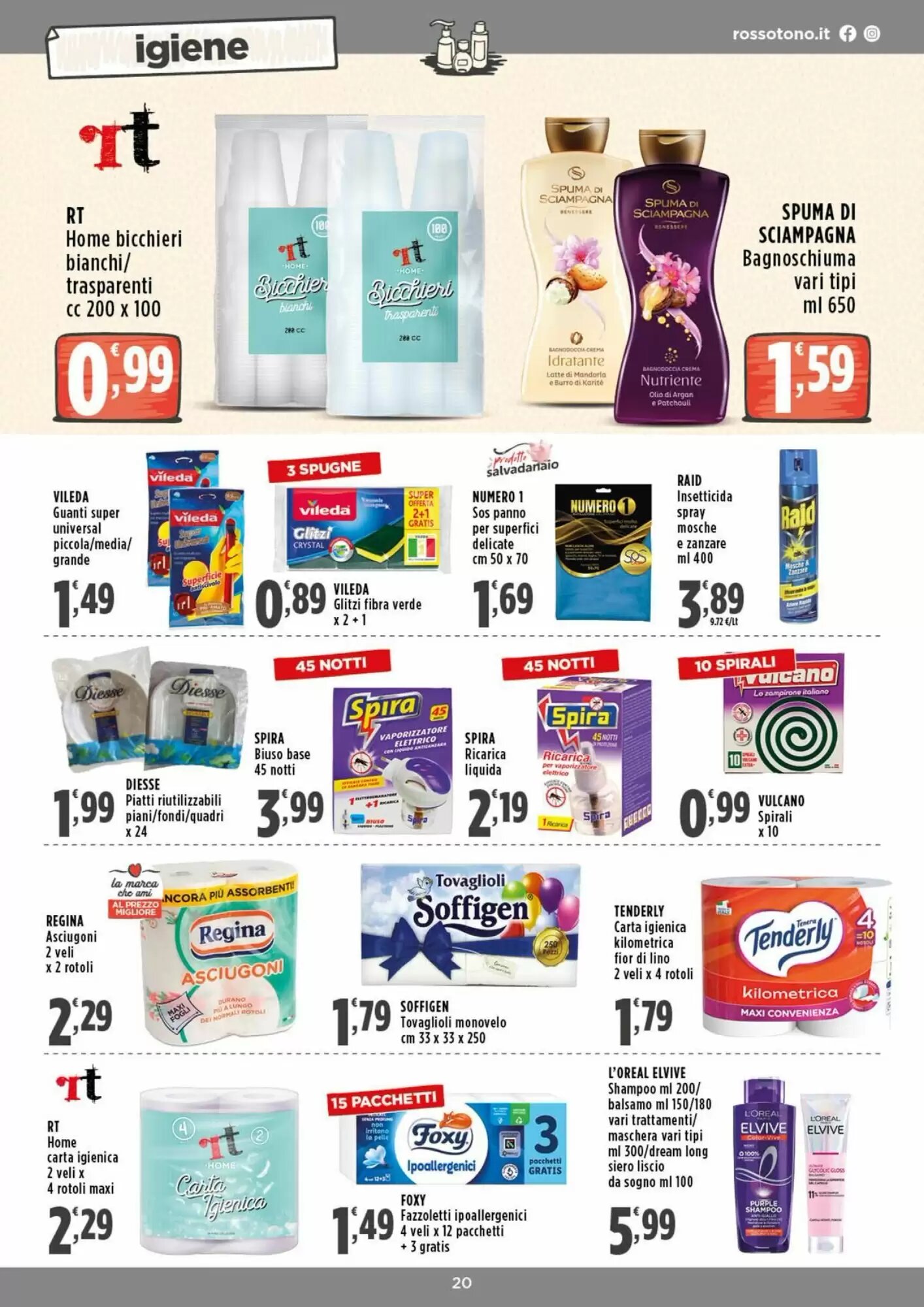 Volantino promozionale Rossotono  valide dal 20/08/2026 - Pagina 20.
