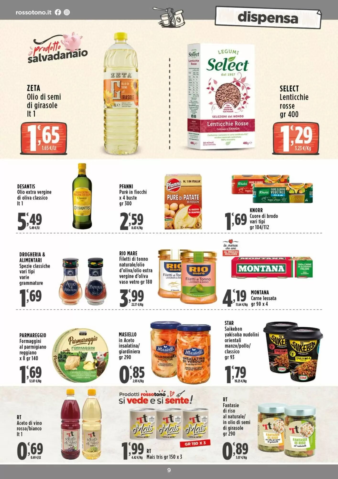 Volantino promozionale Rossotono  valide dal 20/08/2026 - Pagina 9.
