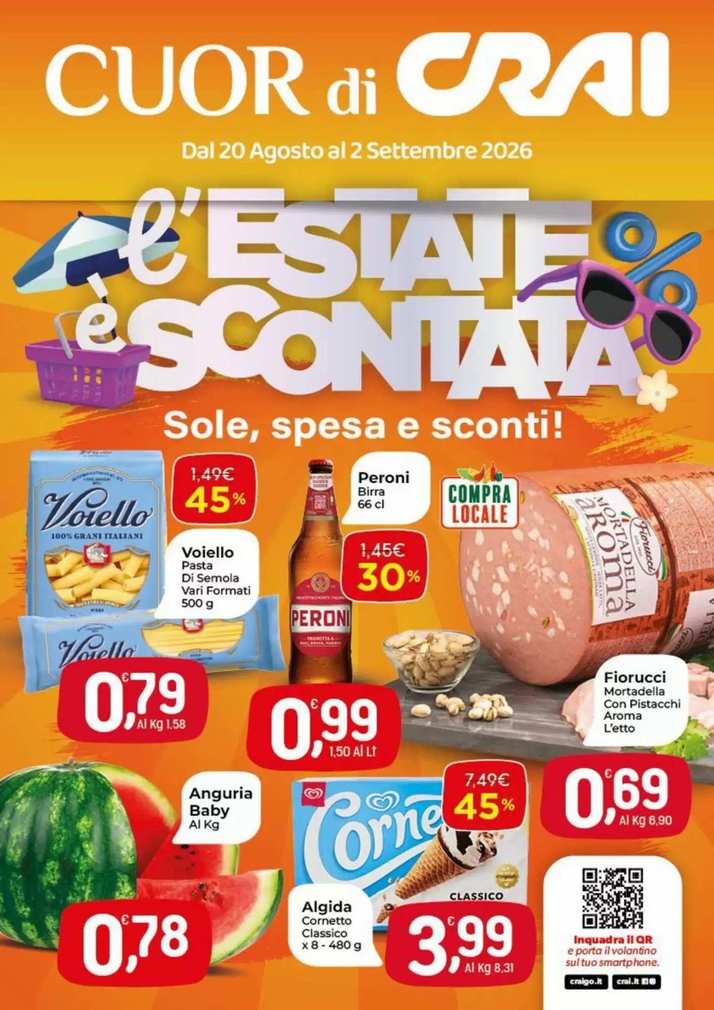 Volantino promozionale Crai  valide dal 20/08/2026 - Pagina 1.