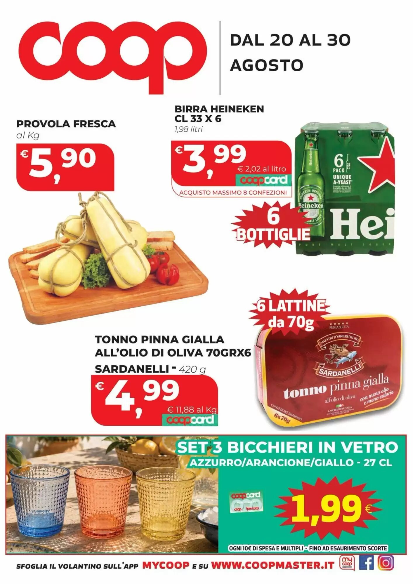 Volantino promozionale Coop Master Alleanza 3.0  valide dal 20/08/2026 - Pagina 1.