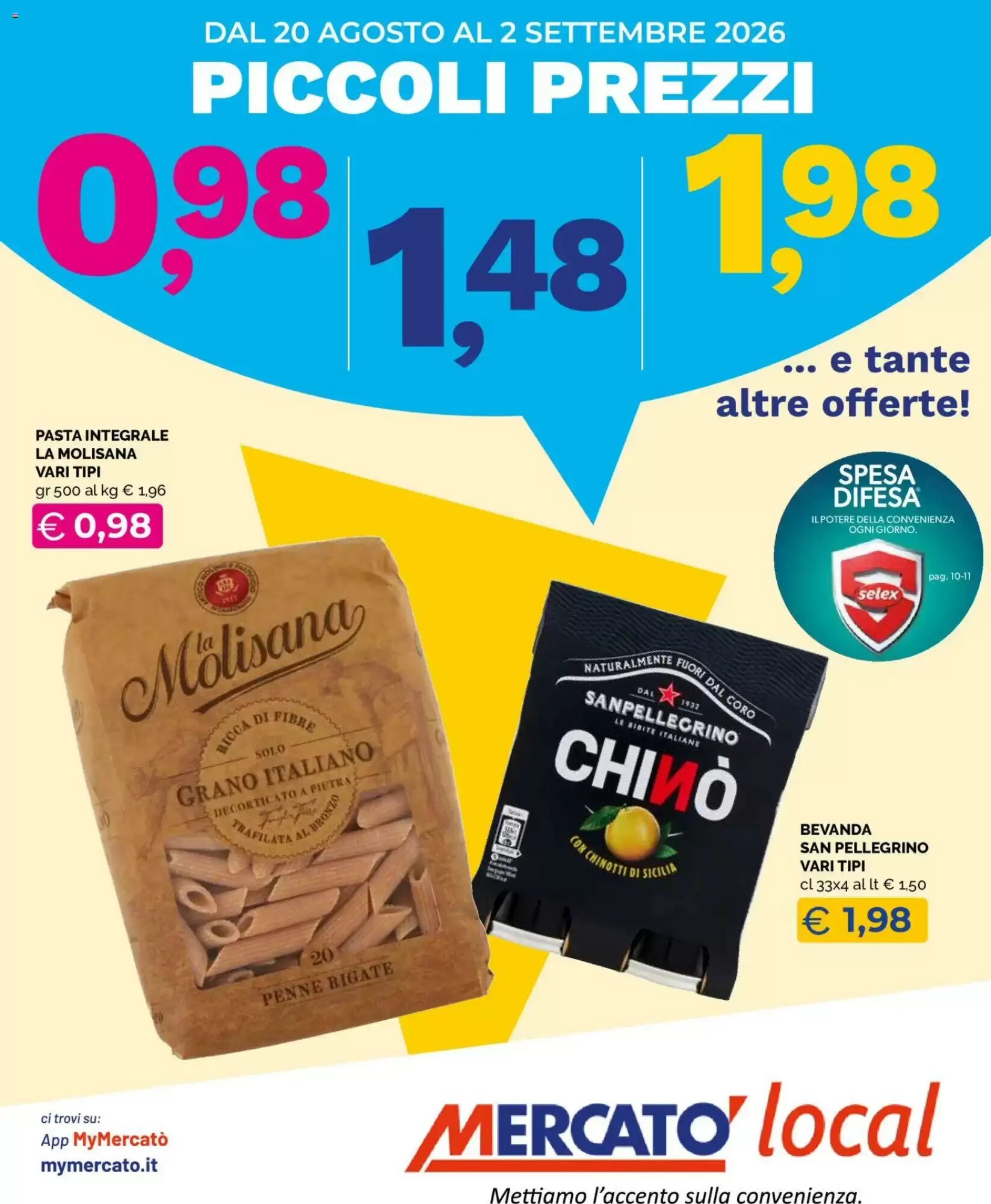 Volantino promozionale Mercatò valide dal 20/08/2026 - Pagina 1.