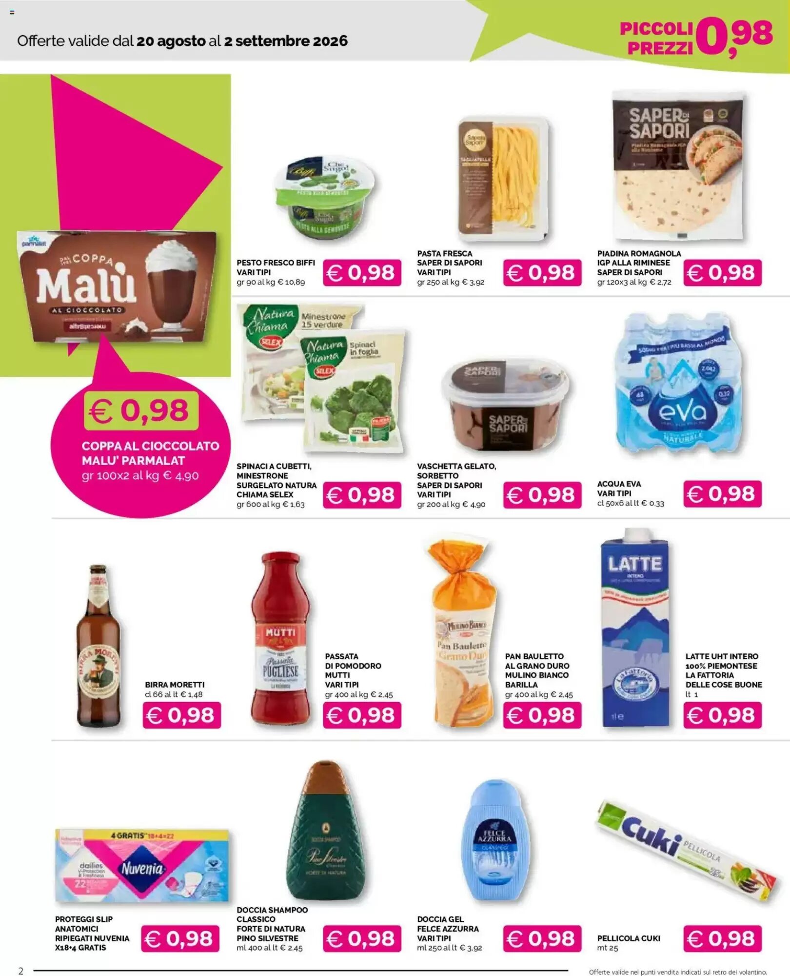 Volantino promozionale Mercatò  valide dal 20/08/2026 - Pagina 2.