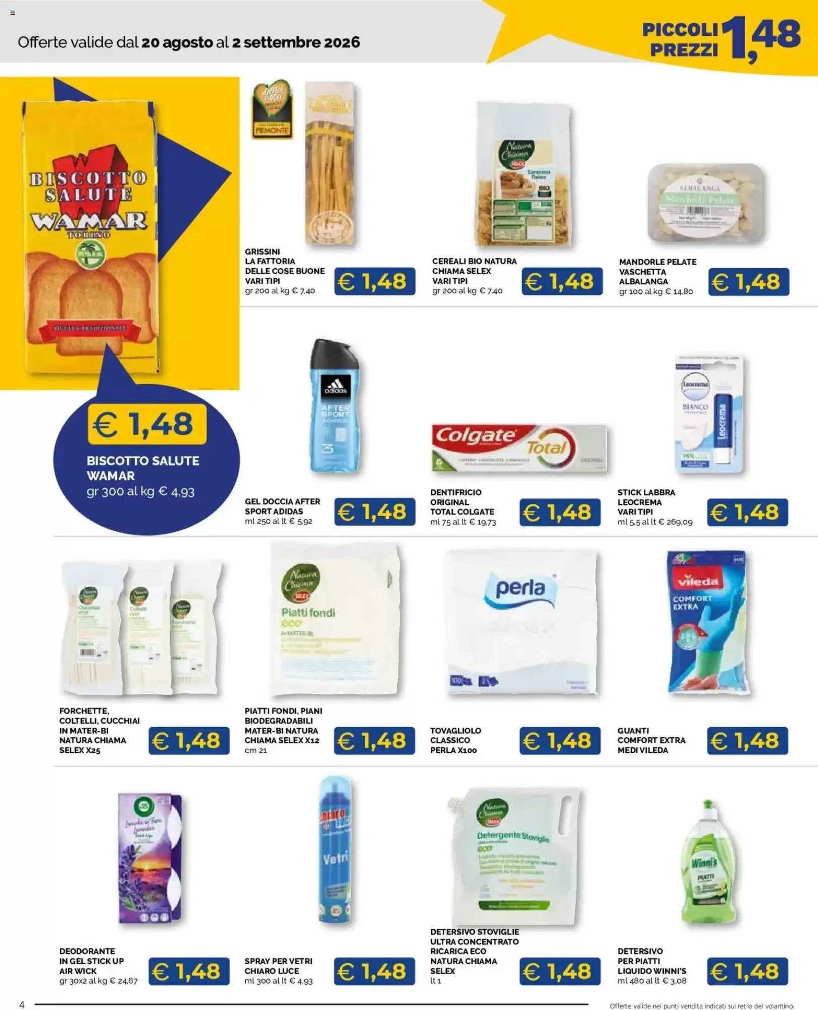 Volantino promozionale Mercatò  valide dal 20/08/2026 - Pagina 4.
