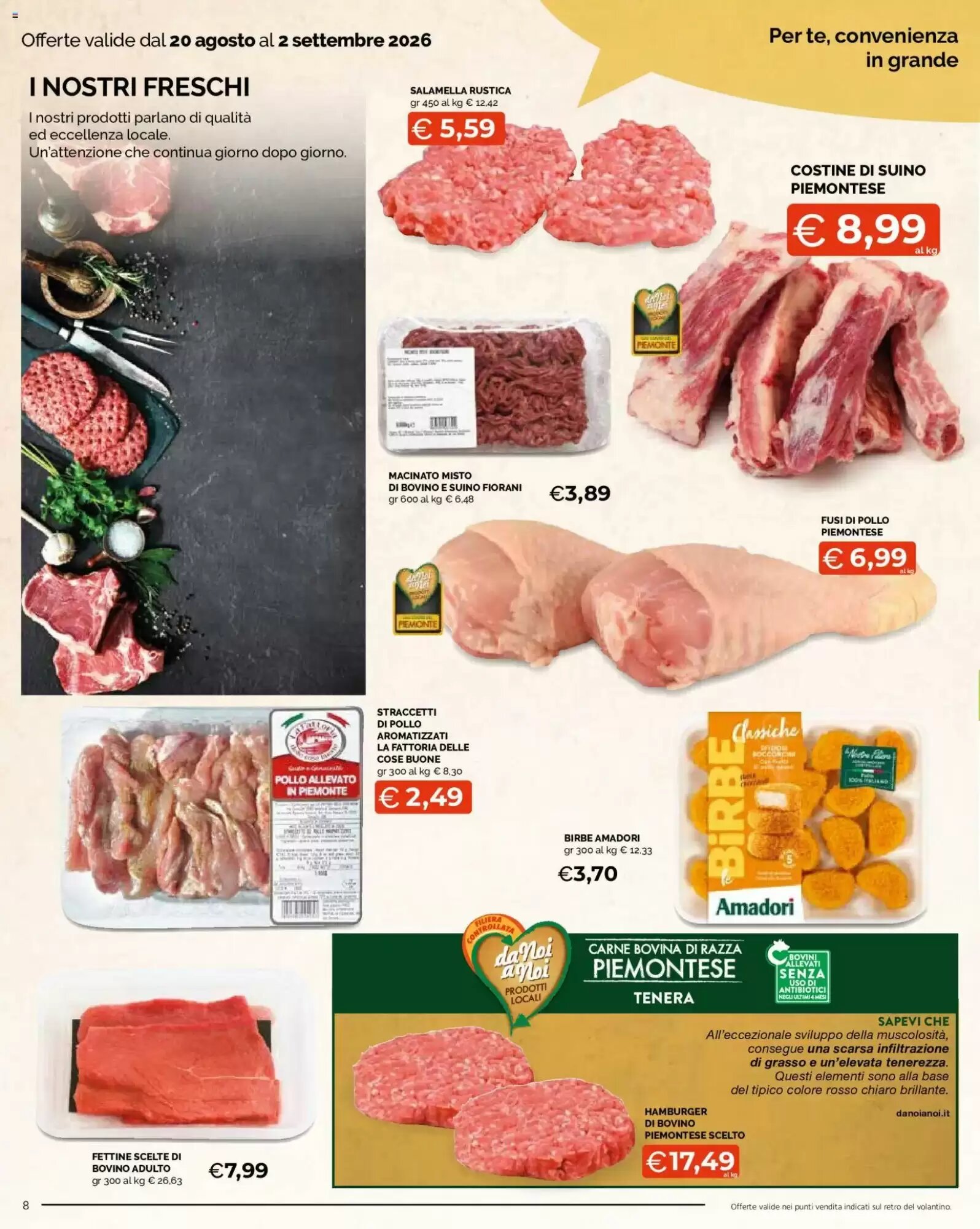 Volantino promozionale Mercatò  valide dal 20/08/2026 - Pagina 8.