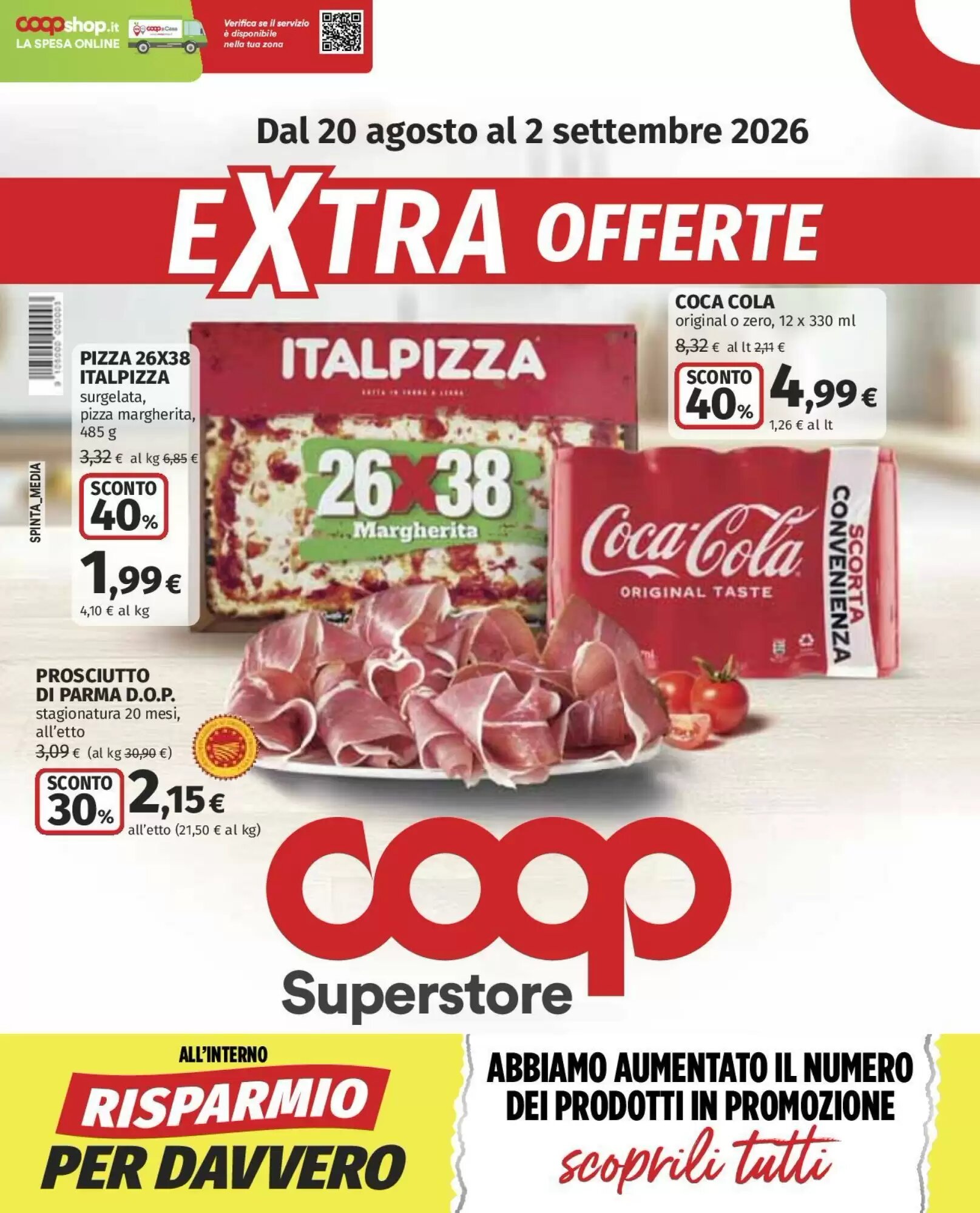 Volantino promozionale Coop Superstore  valide dal 20/08/2026 - Pagina 1.