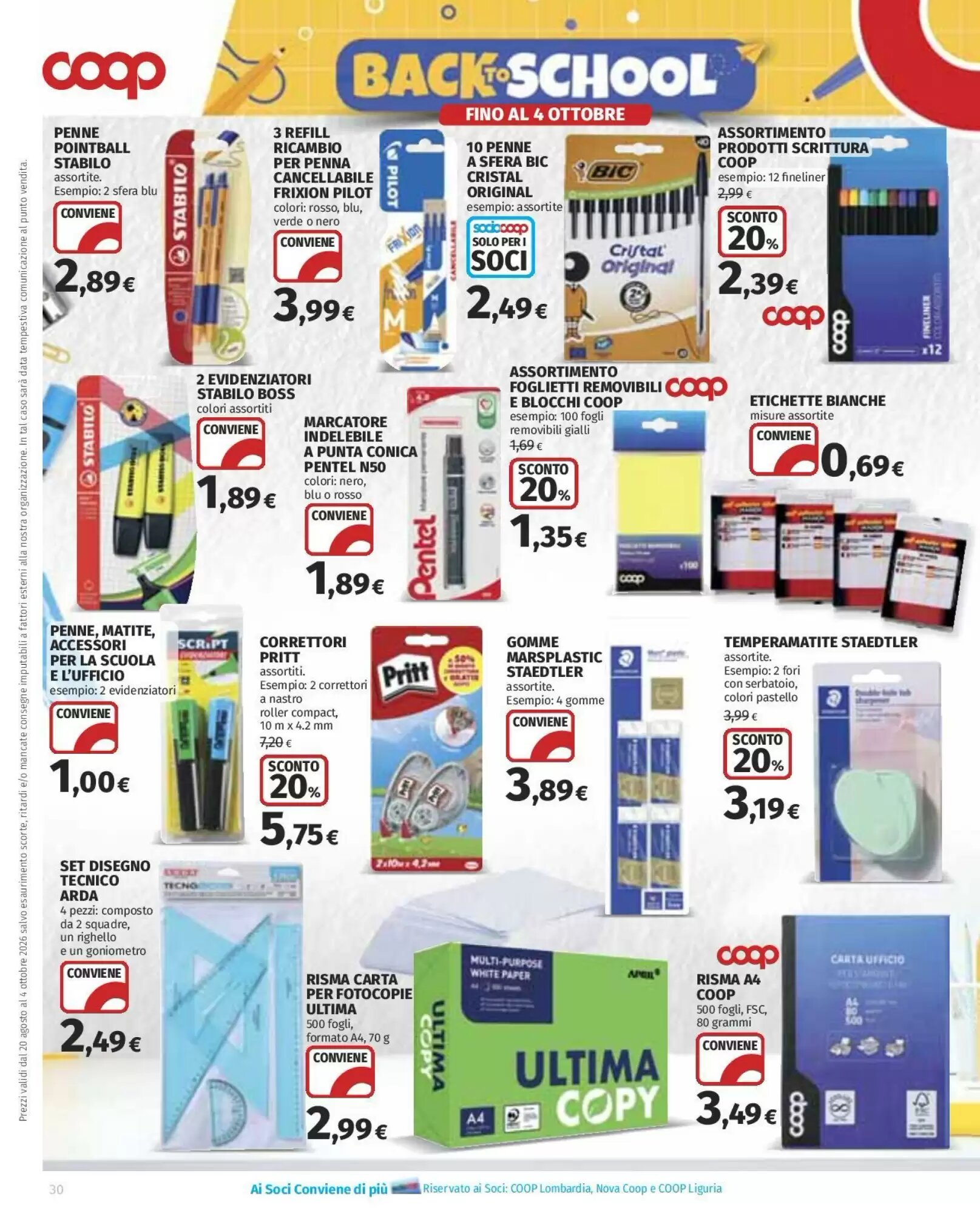 Volantino promozionale Coop Superstore  valide dal 20/08/2026 - Pagina 30.