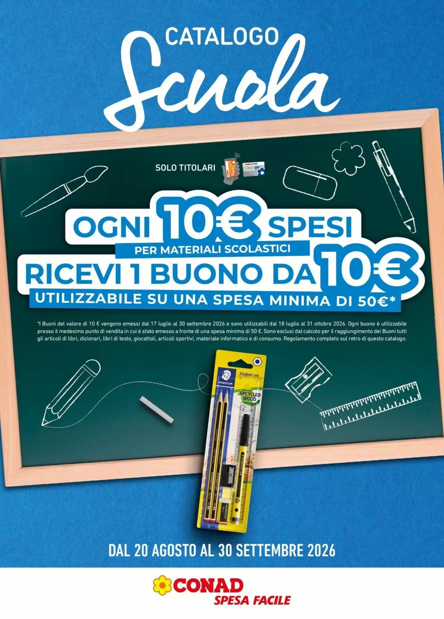 Volantino promozionale Spesa Facile Conad  valide dal 20/08/2026 - Pagina 1.