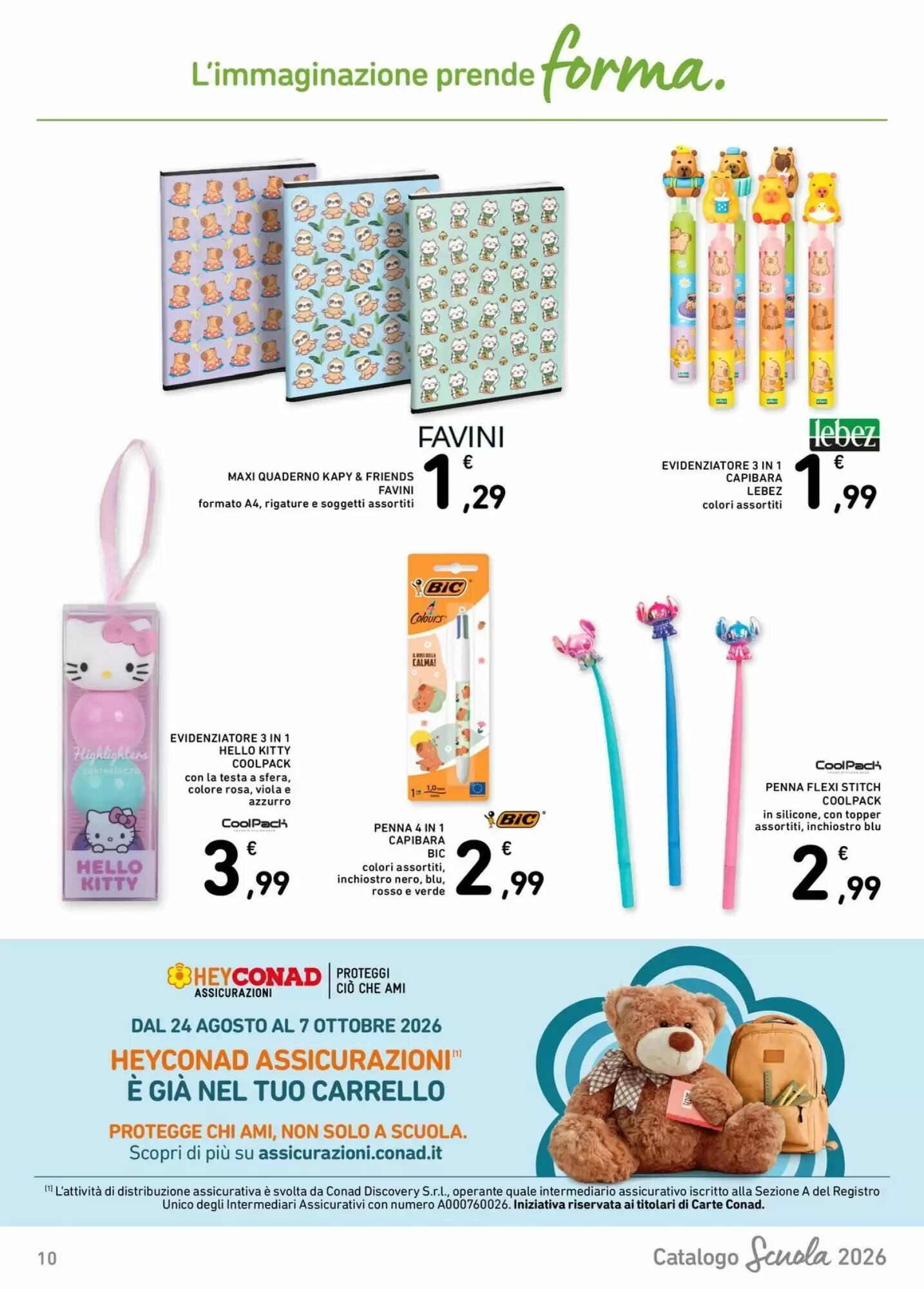 Volantino promozionale Spesa Facile Conad  valide dal 20/08/2026 - Pagina 10.
