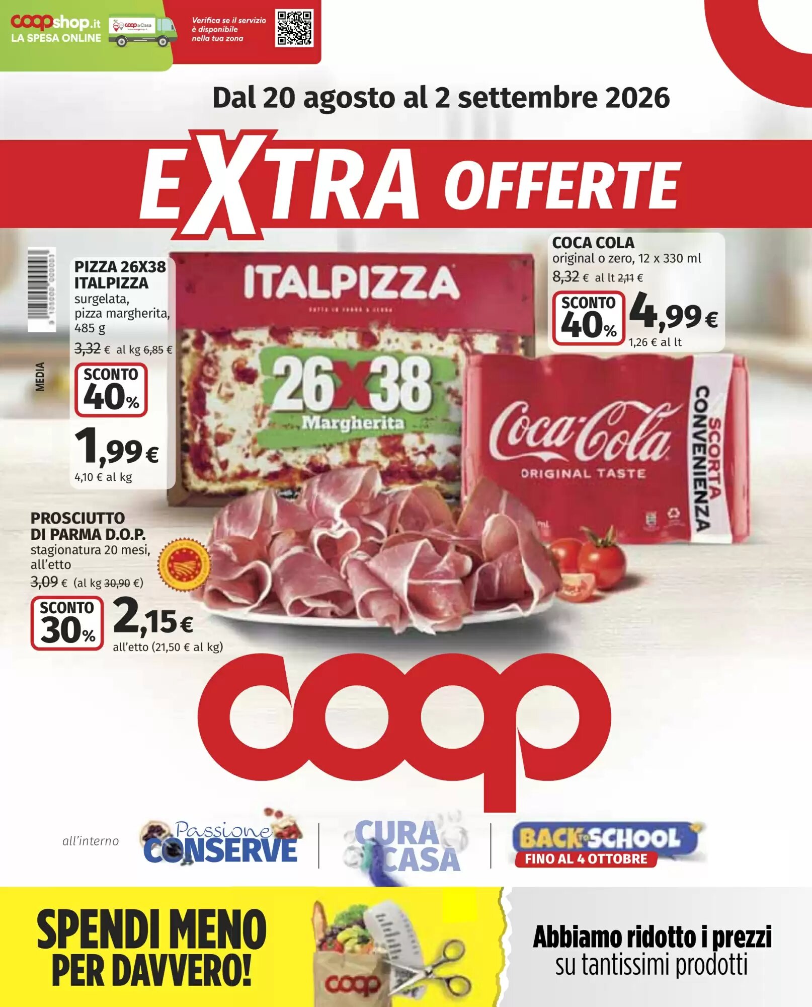 Volantino promozionale Coop valide dal 20/08/2026 - Pagina 1.