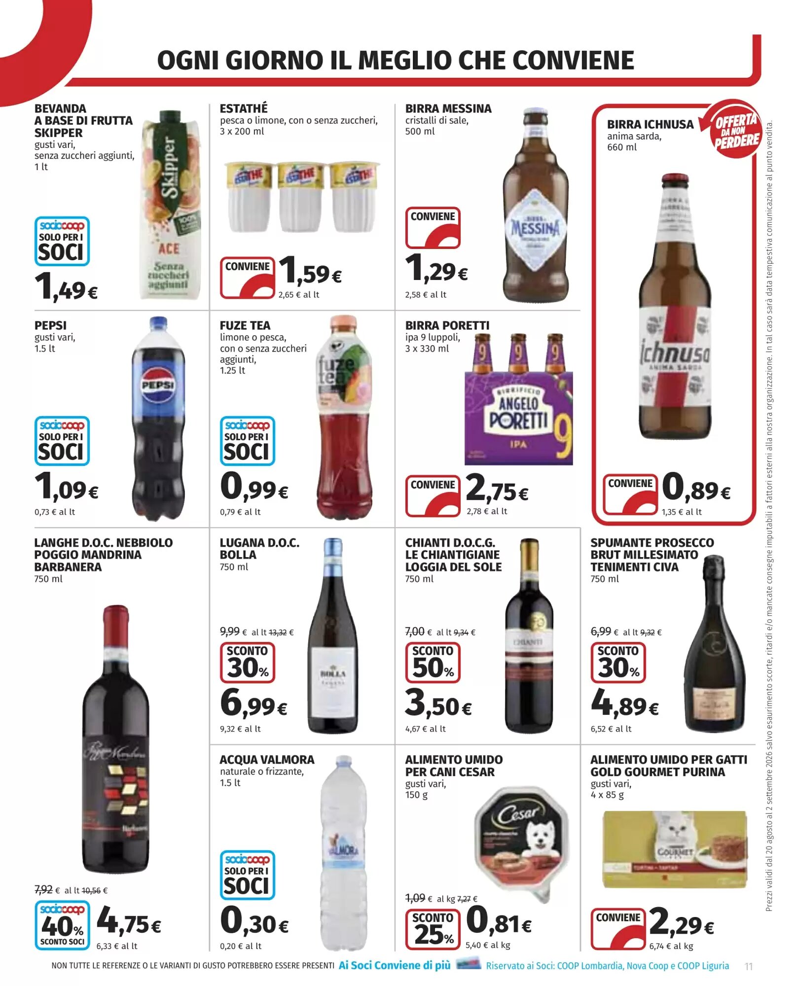 Volantino promozionale Coop  valide dal 20/08/2026 - Pagina 11.