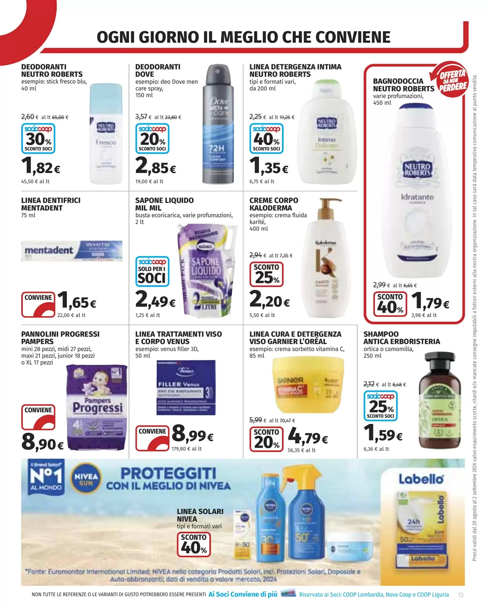 Volantino promozionale Coop  valide dal 20/08/2026 - Pagina 13.