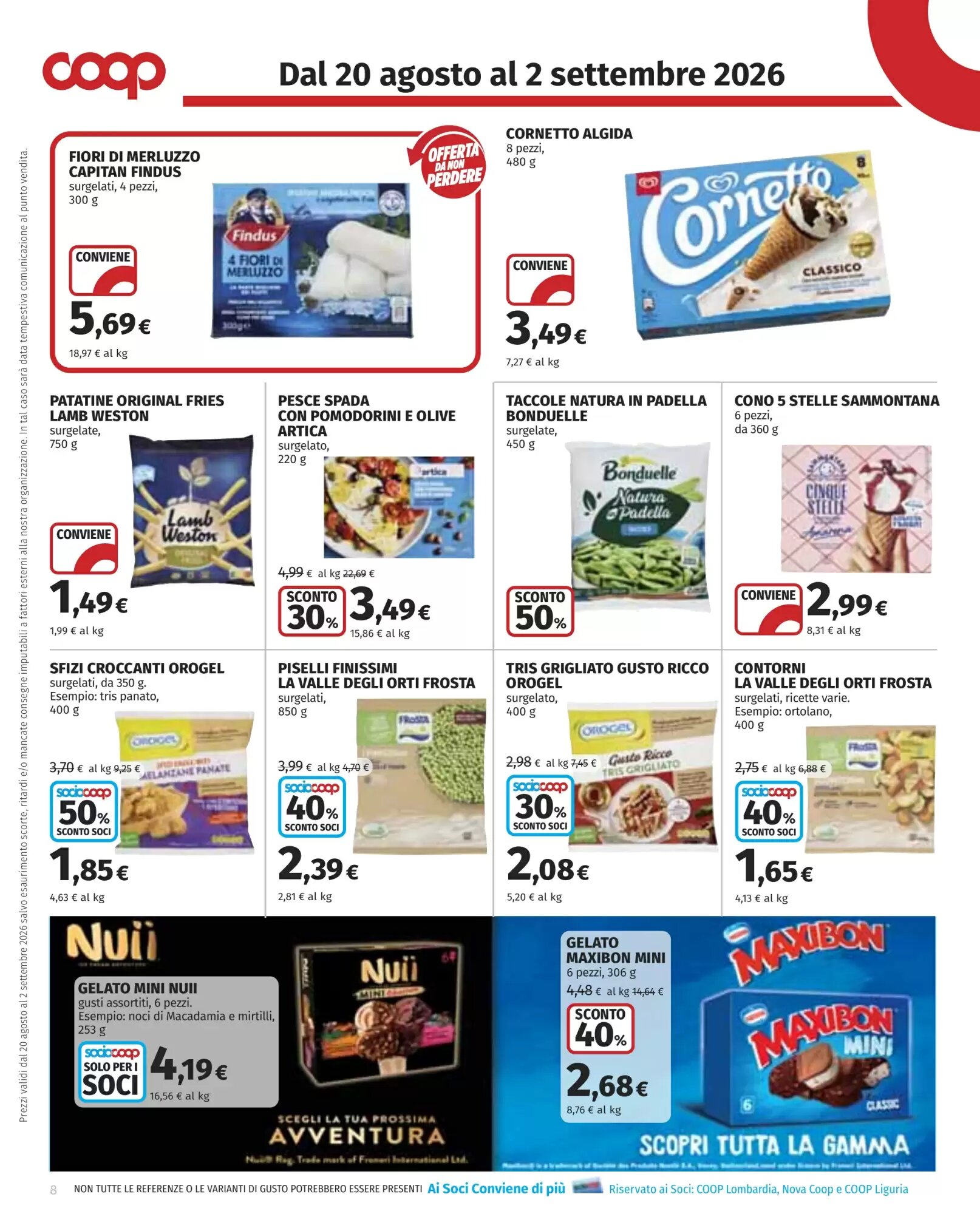 Volantino promozionale Coop  valide dal 20/08/2026 - Pagina 8.