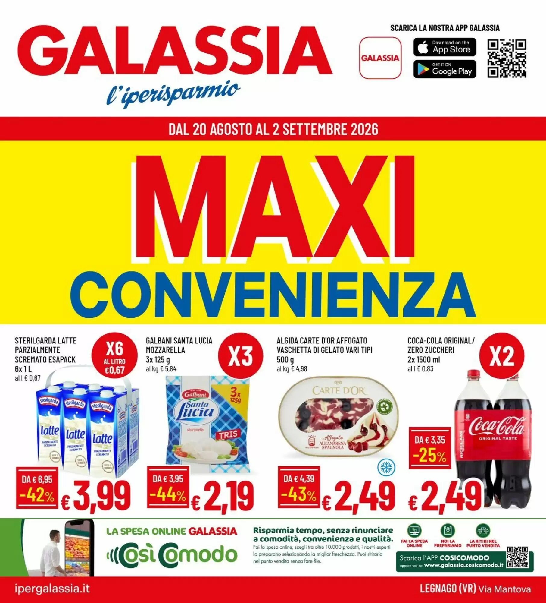 Volantino promozionale Galassia valide dal 20/08/2026 - Pagina 1.