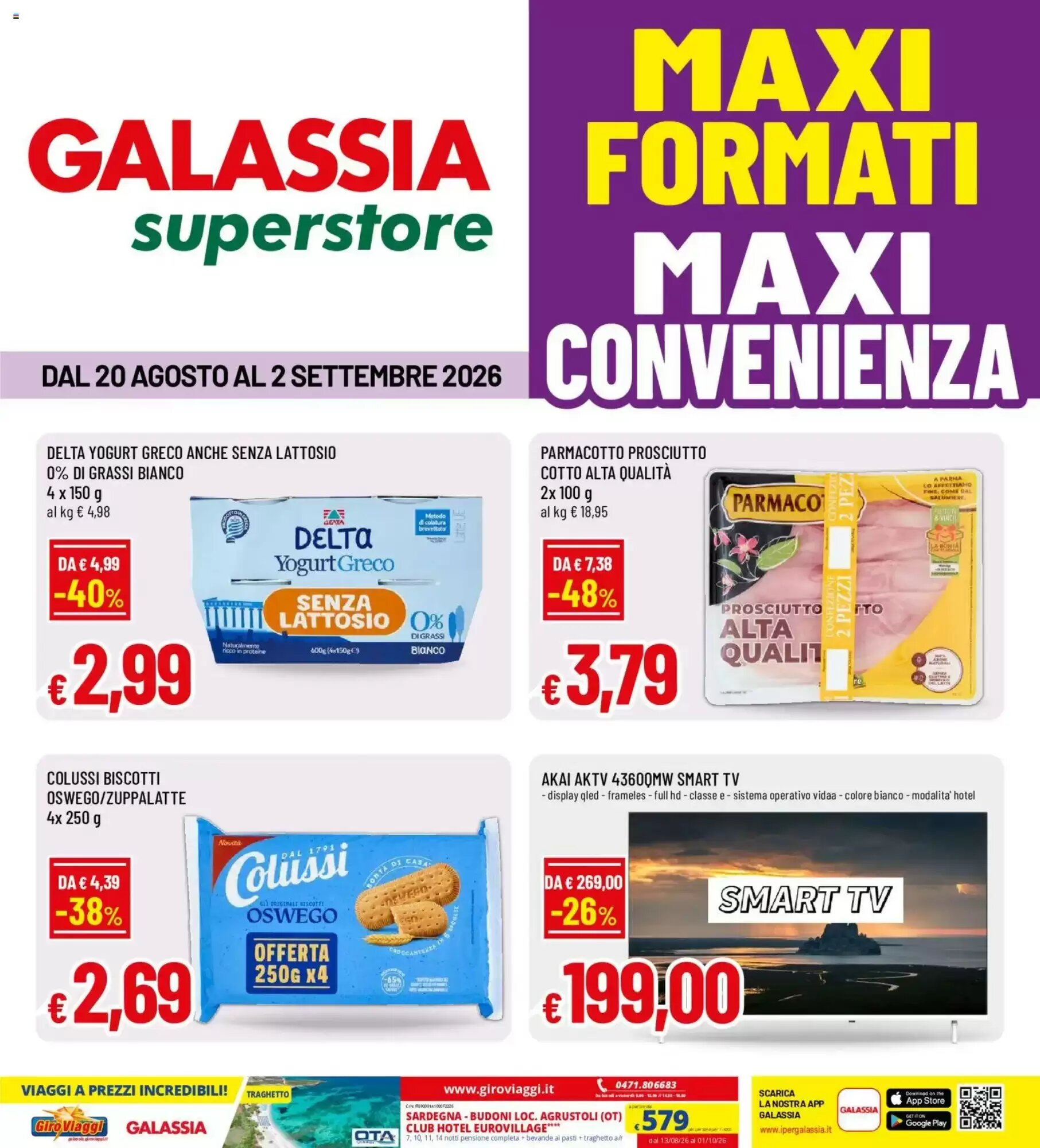 Volantino promozionale Galassia superstore valide dal 20/08/2026 - Pagina 1.