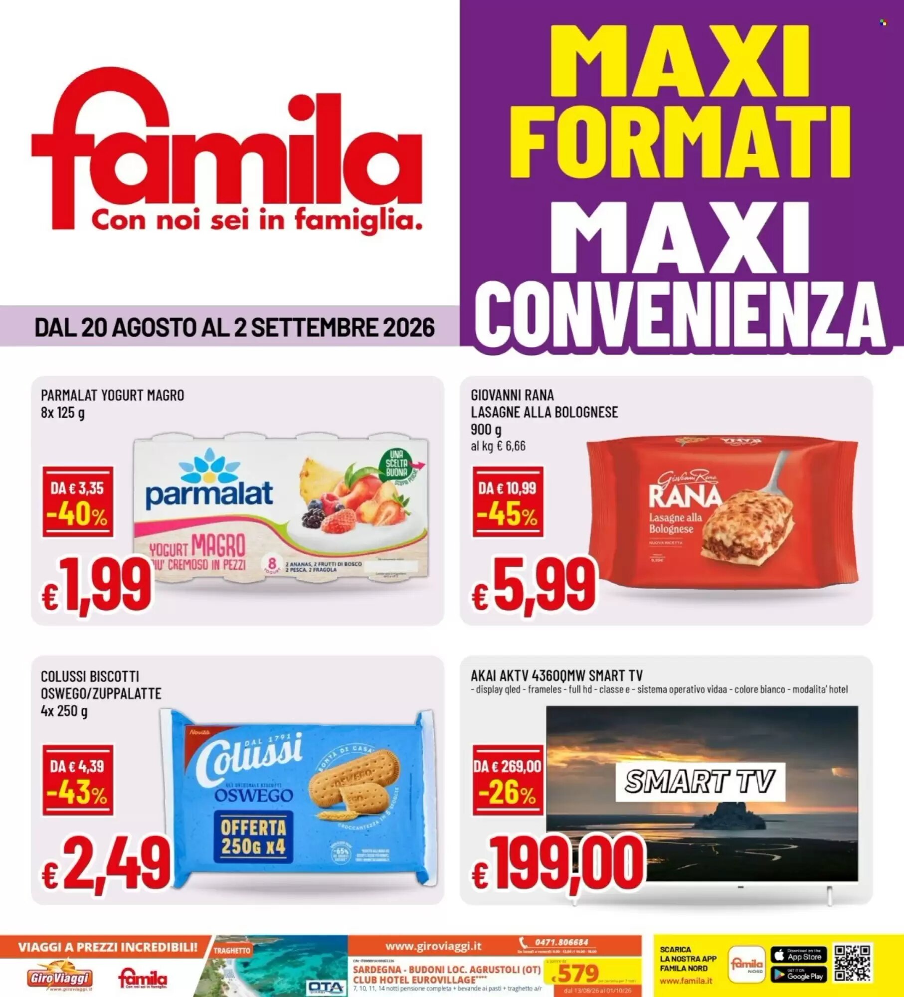 Volantino promozionale Famila valide dal 20/08/2026 - Pagina 1.