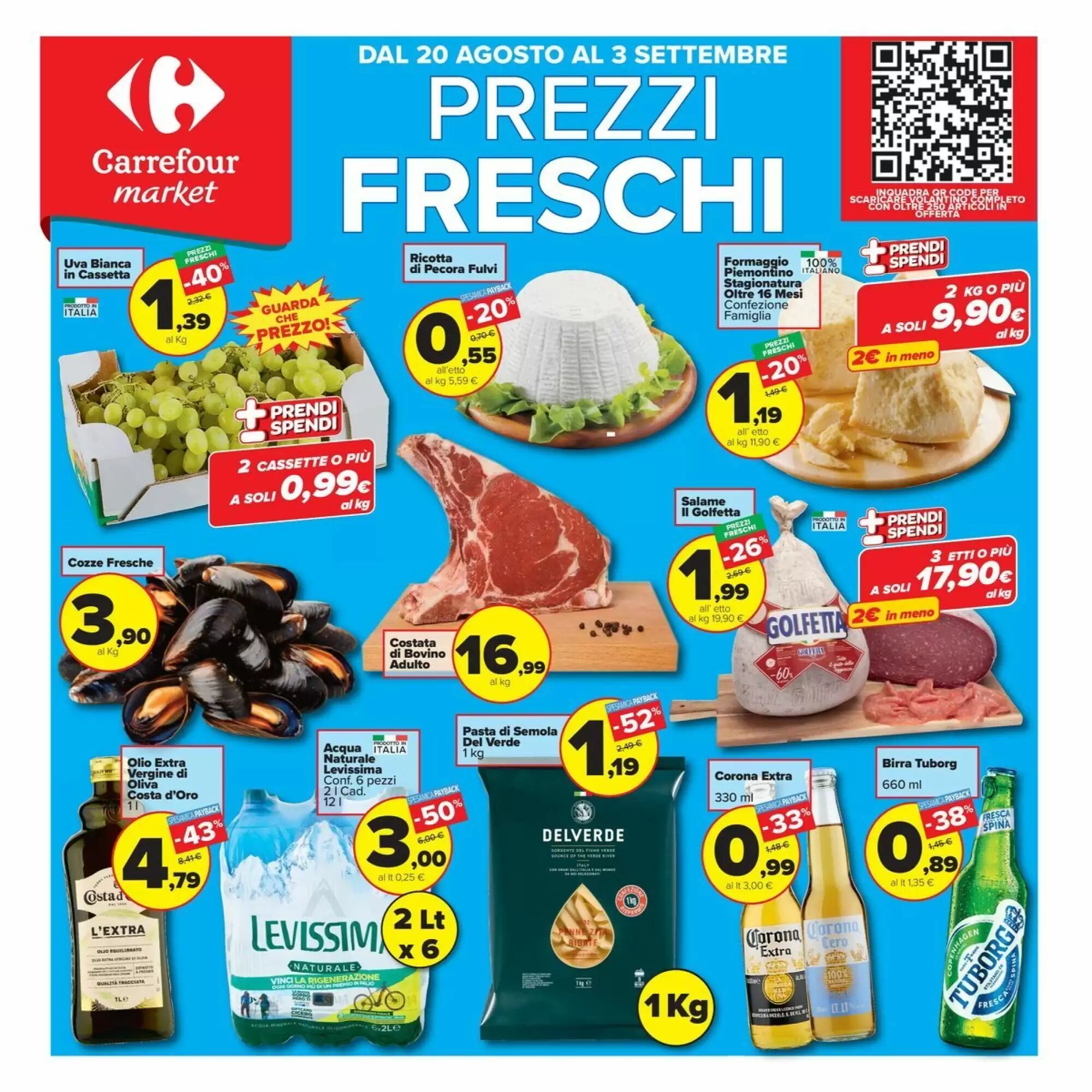 Volantino promozionale Carrefour Market valide dal 20/08/2026 - Pagina 1.