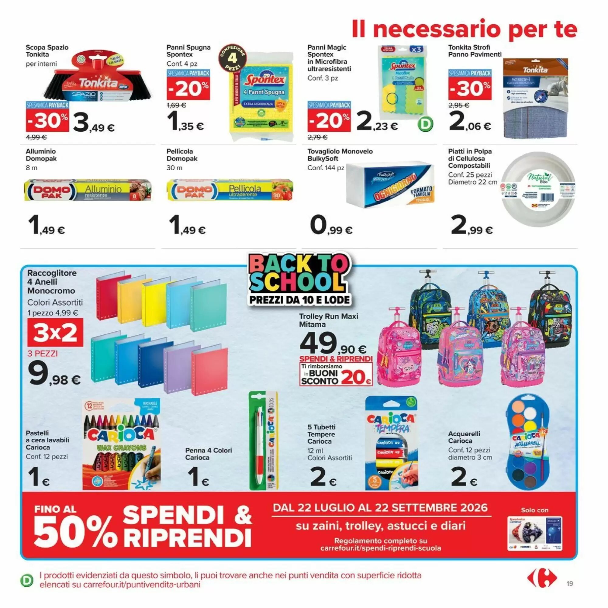 Volantino promozionale Carrefour Market  valide dal 20/08/2026 - Pagina 19.