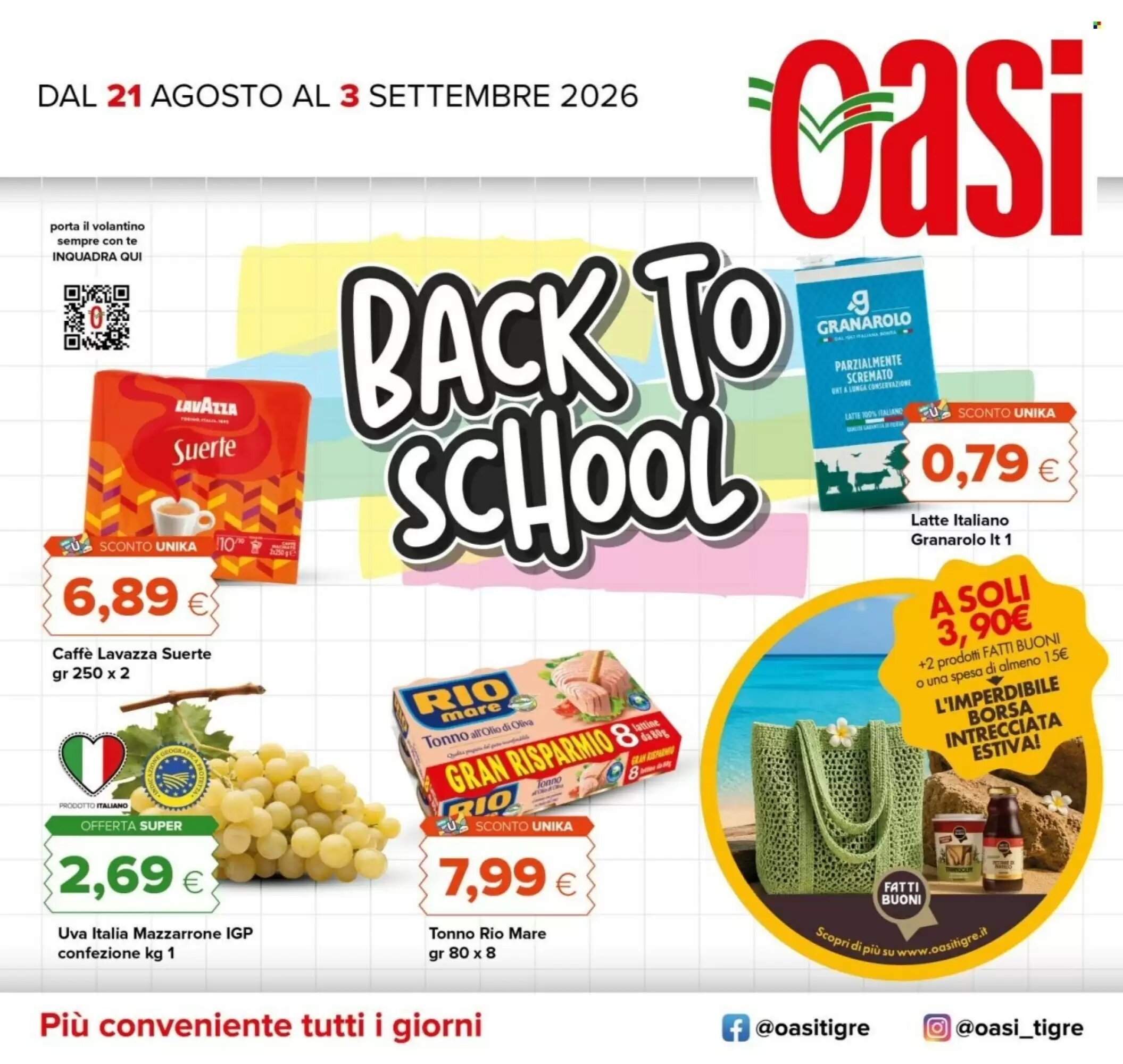 Volantino promozionale Oasi valide dal 20/08/2026 - Pagina 1.