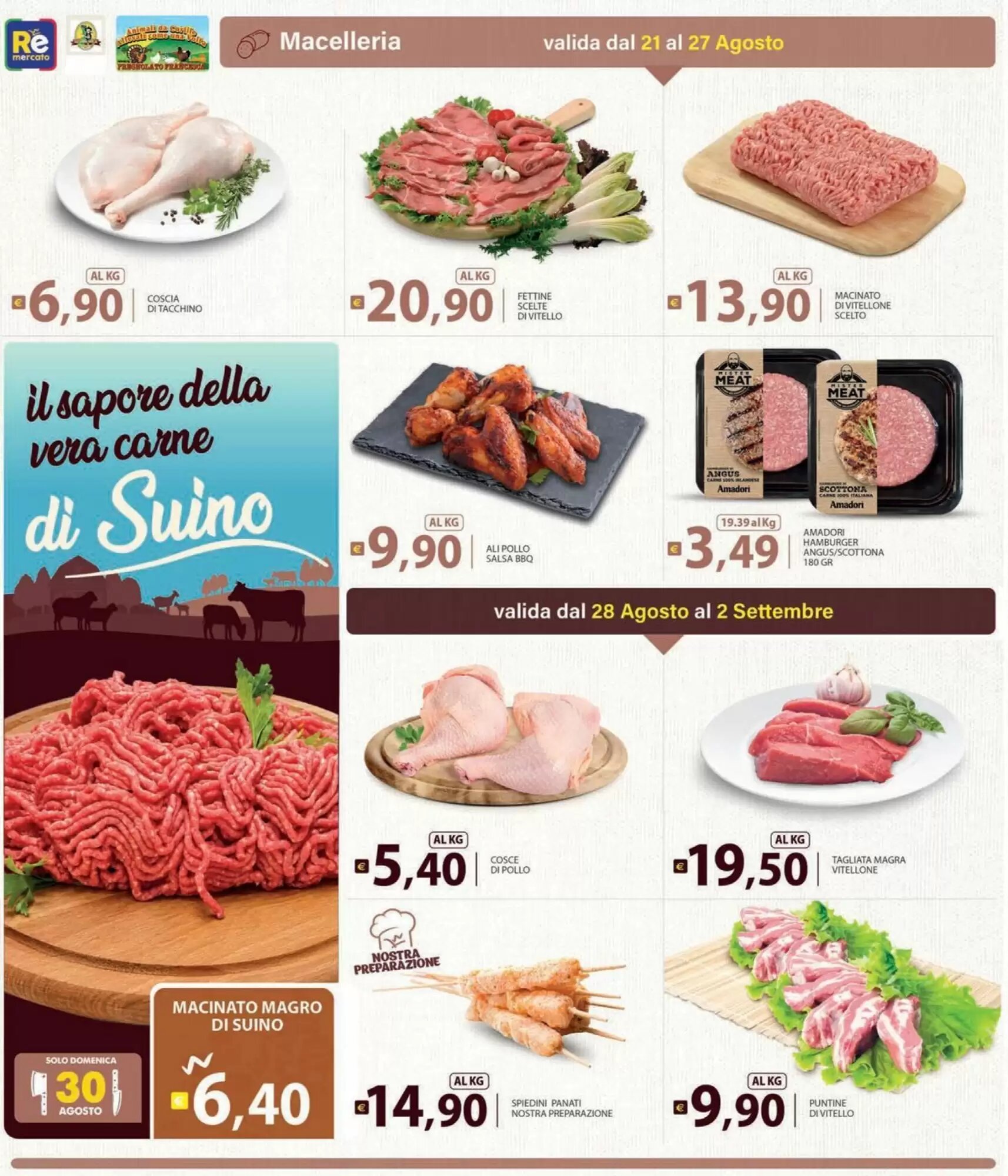 Volantino promozionale Re Mercato Lucrezia  valide dal 21/08/2026 - Pagina 4.