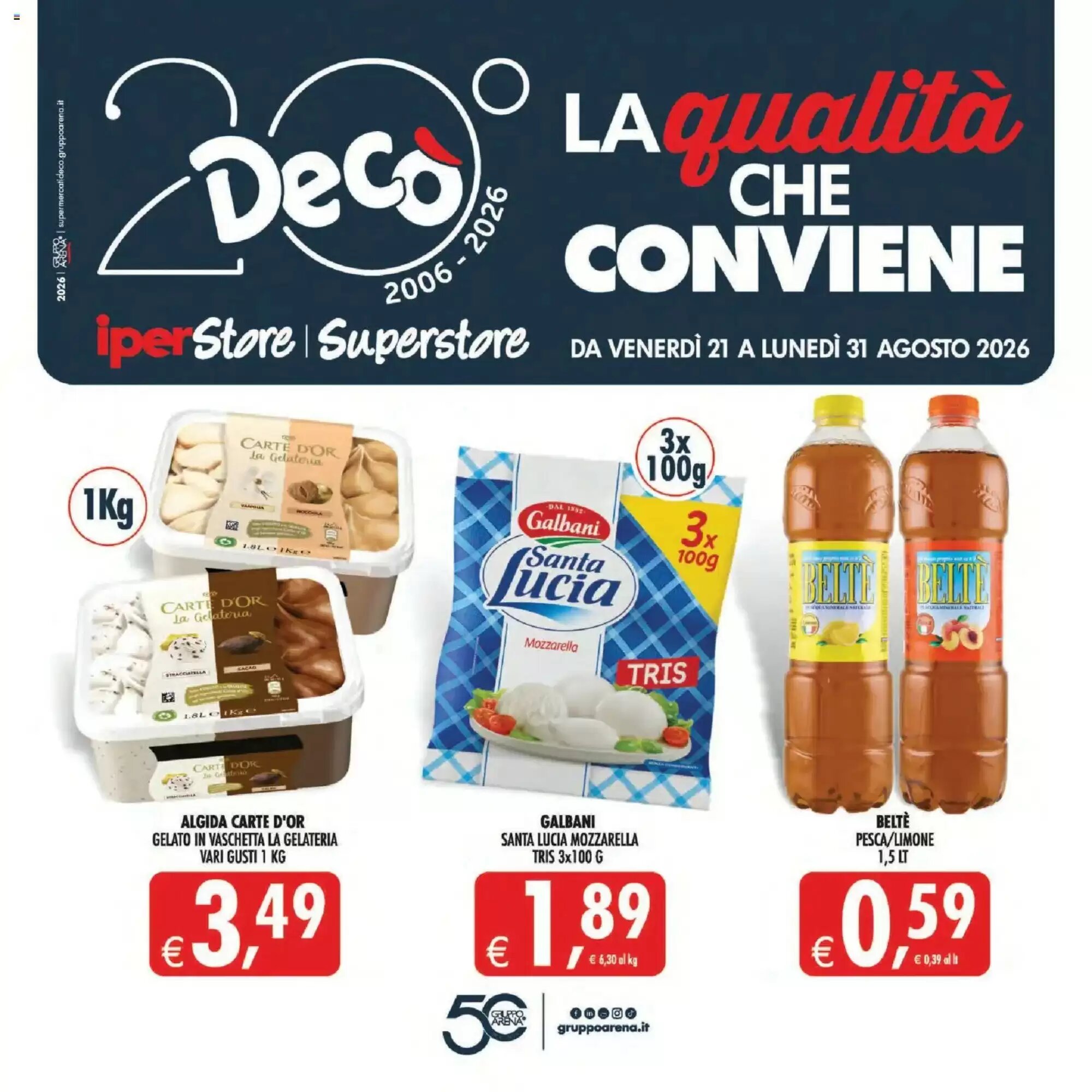 Volantino promozionale Deco Iperstore valide dal 21/08/2026 - Pagina 1.