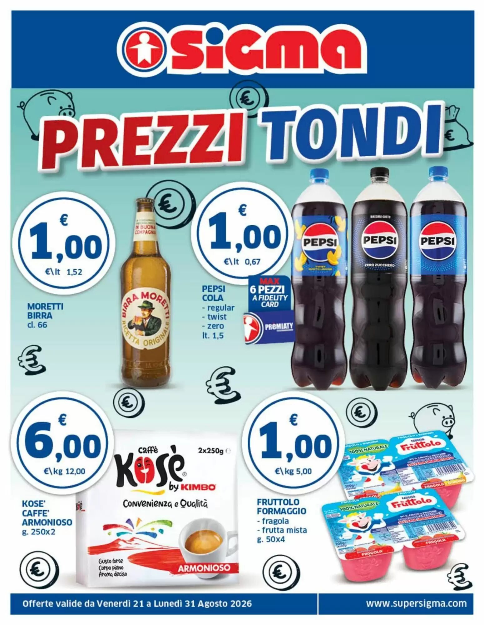 Volantino promozionale Sigma  valide dal 21/08/2026 - Pagina 1.