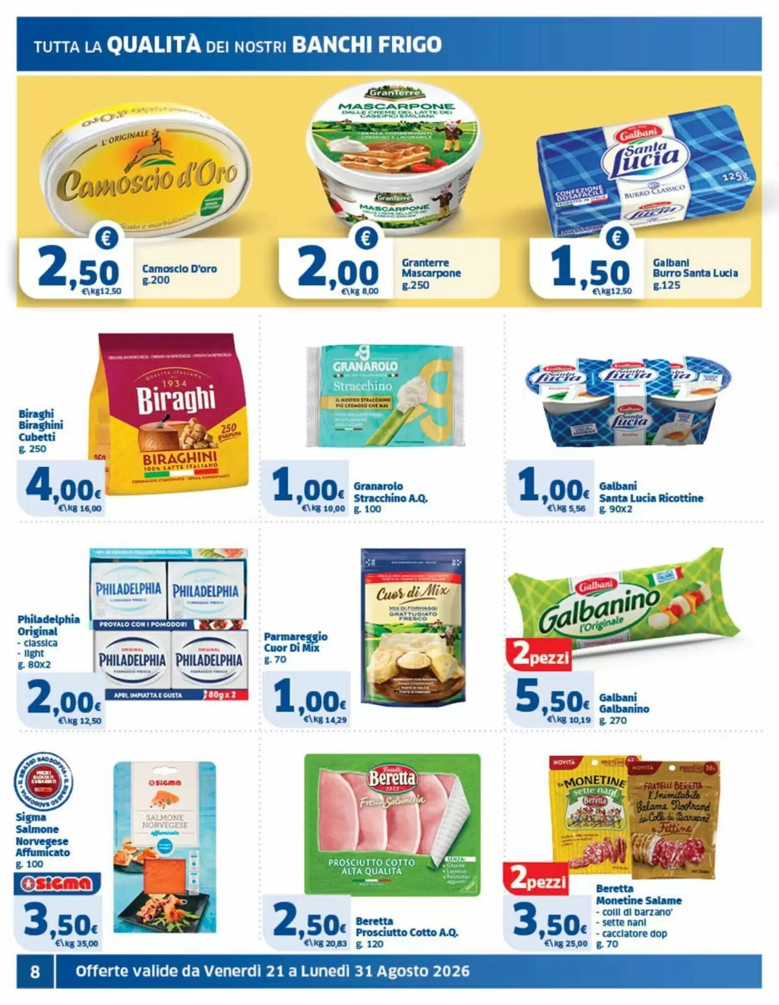 Volantino promozionale Sigma  valide dal 21/08/2026 - Pagina 8.