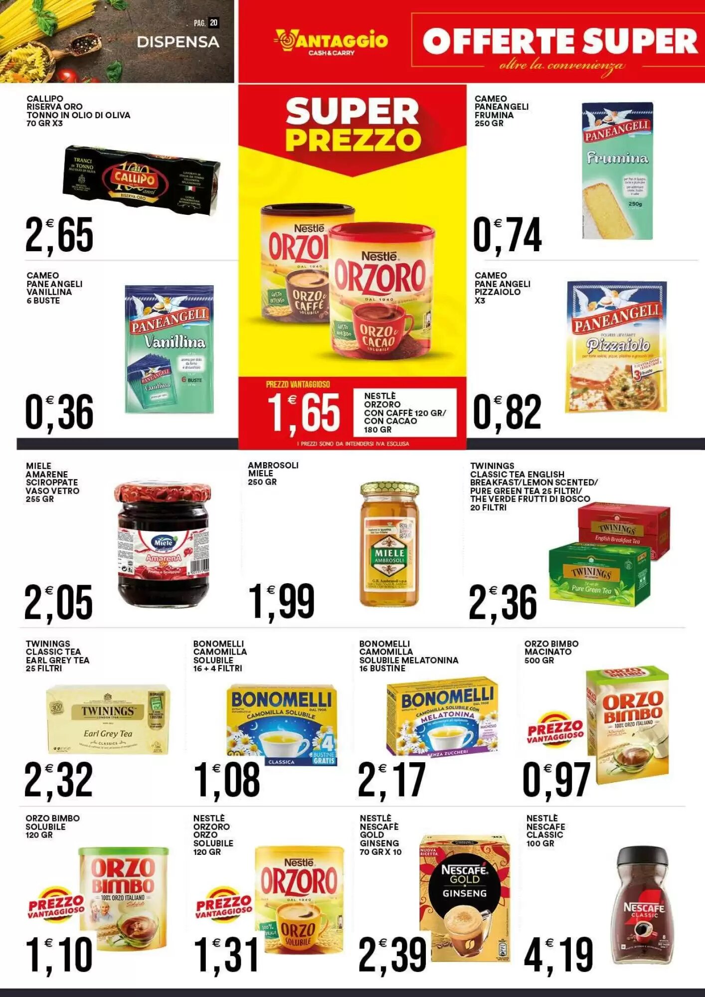 Volantino promozionale Vantaggio Cash&Carry  valide dal 21/08/2026 - Pagina 20.