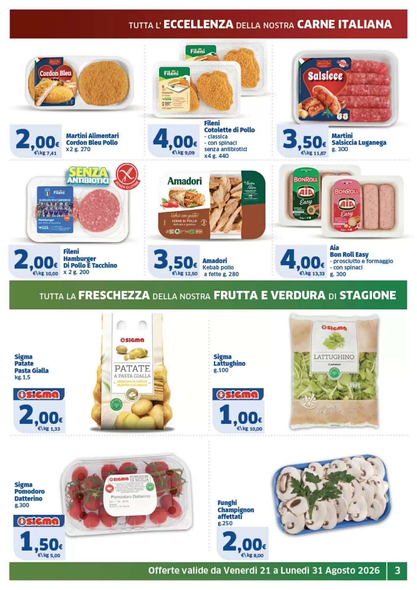 Volantino promozionale Il Punto Sigma  valide dal 21/08/2026 - Pagina 3.