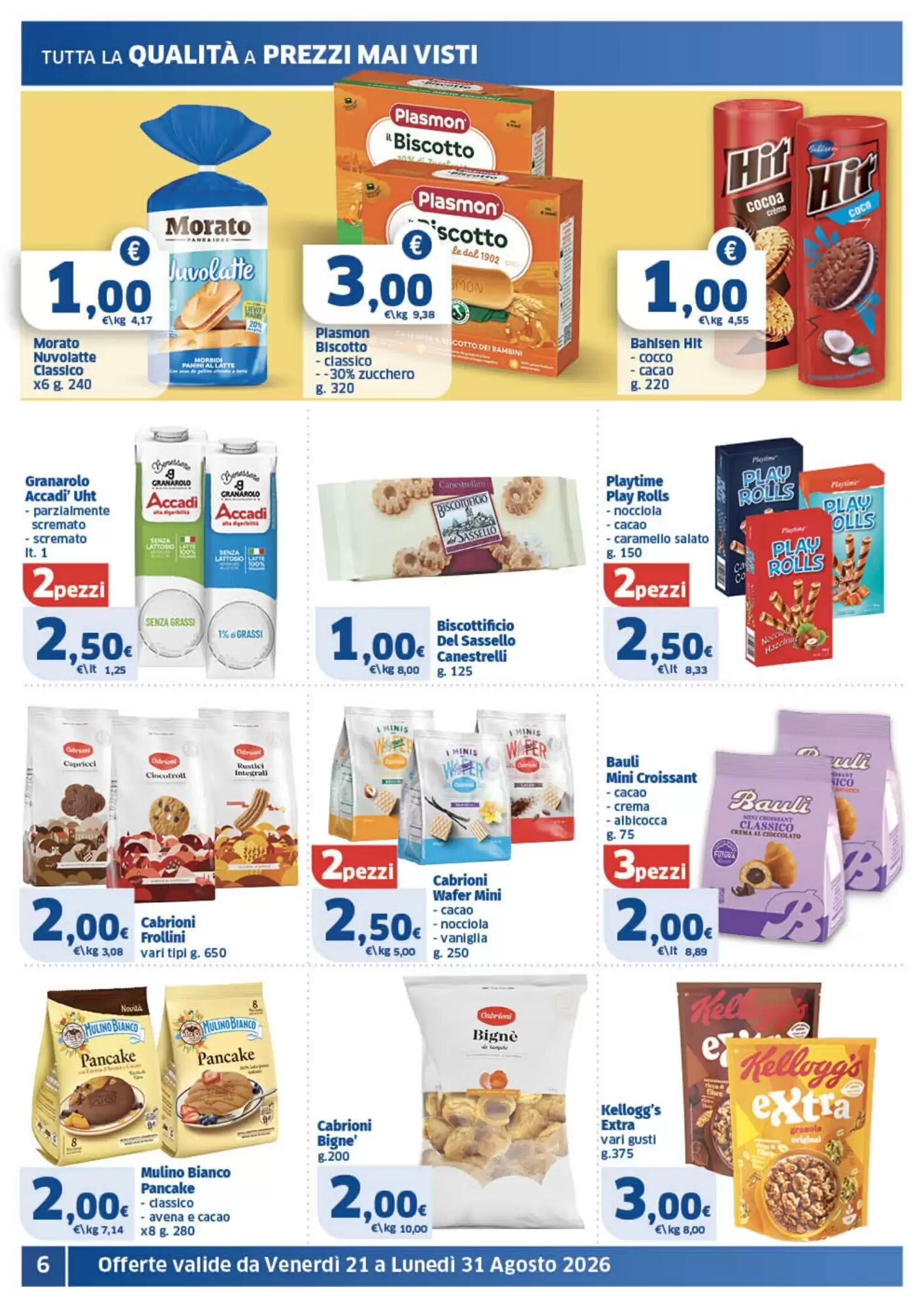 Volantino promozionale Il Punto Sigma  valide dal 21/08/2026 - Pagina 6.